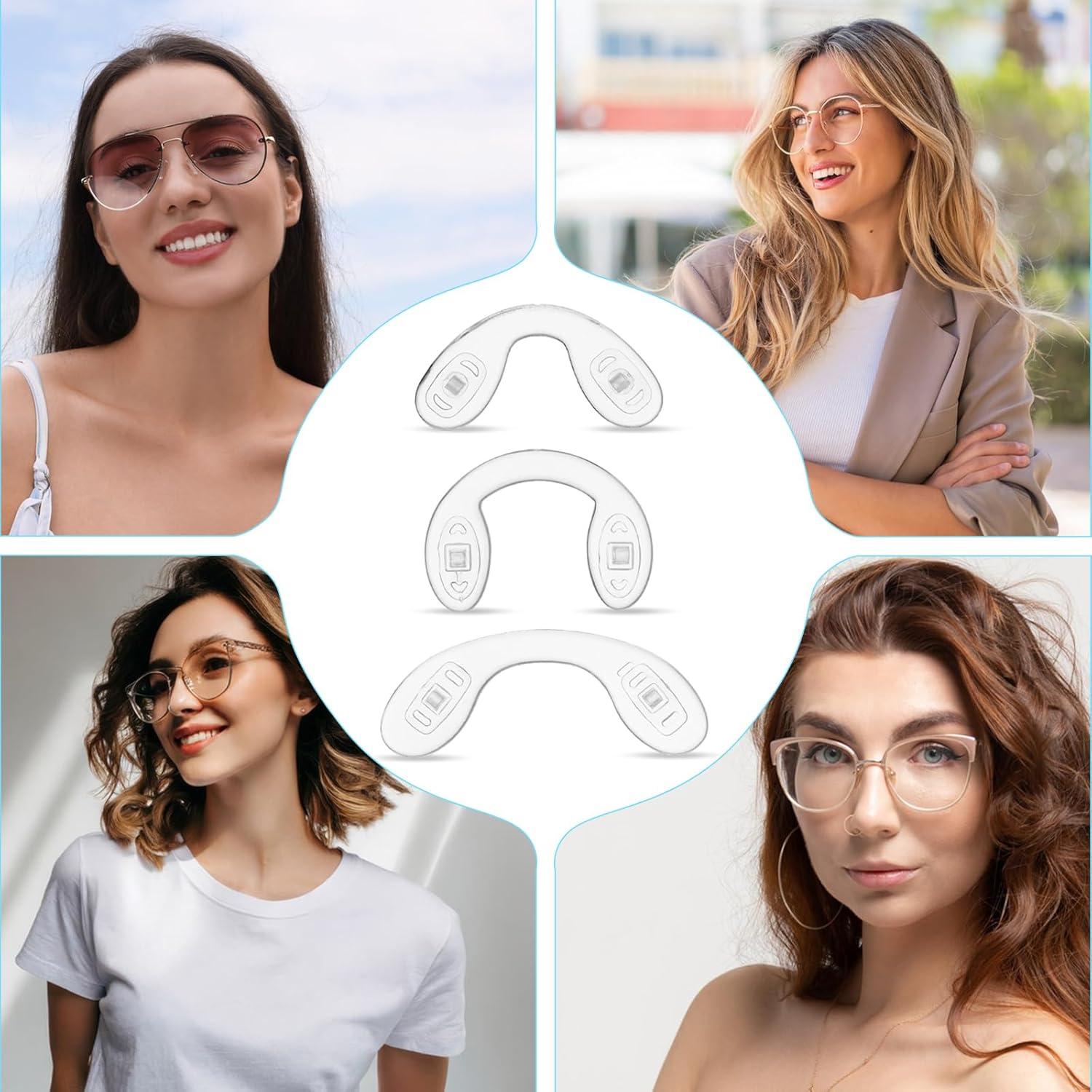 Almohadillas de nariz de silicona XLIUAX 15 piezas antideslizantes