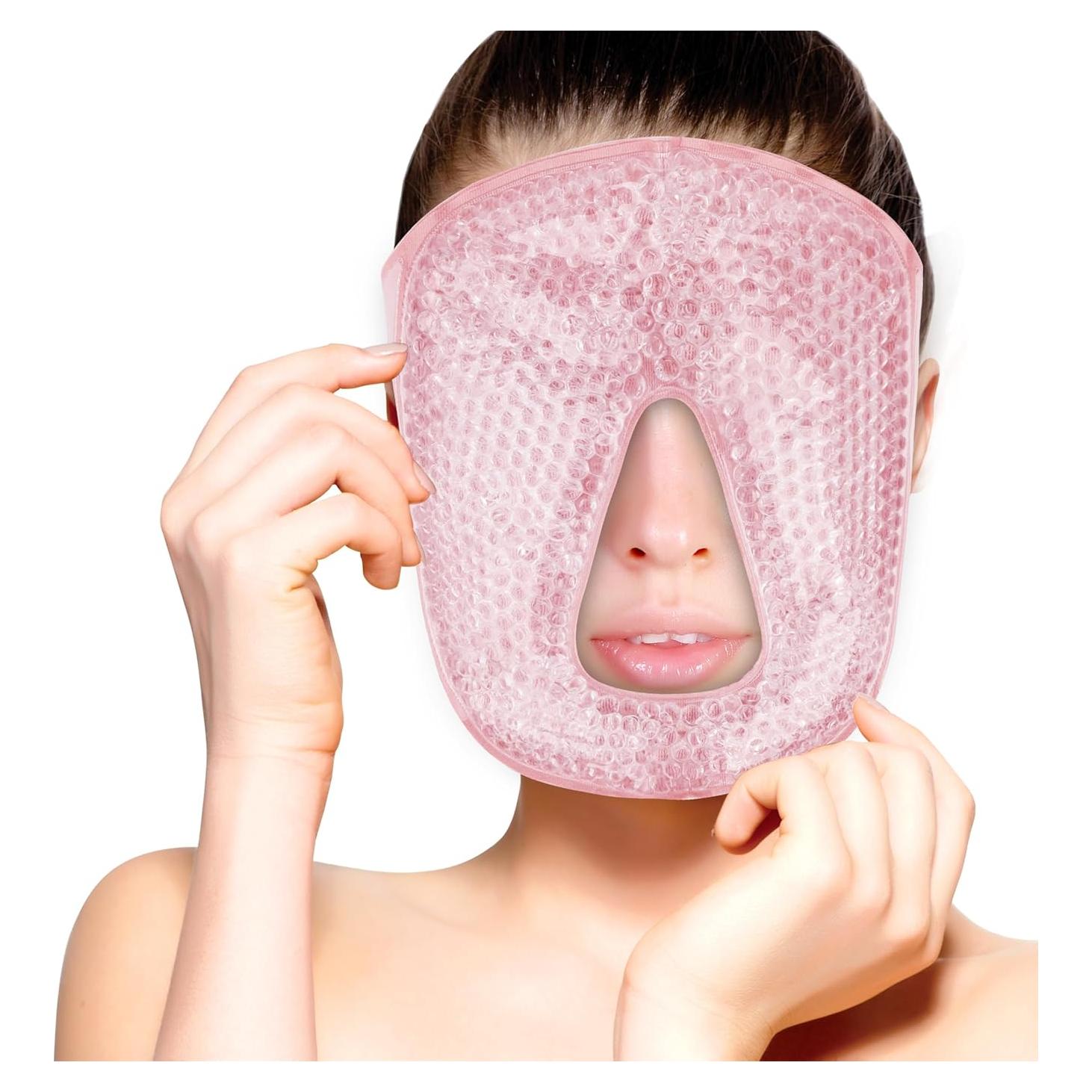 Máscara Facial Caliente Fría FOMI Care Rosa 20x17 cm