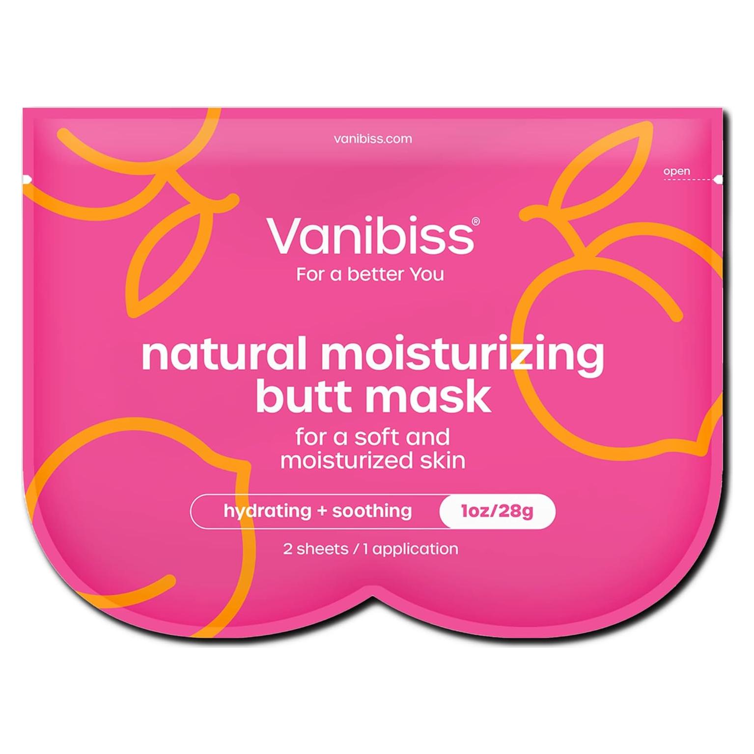 Mascarilla Hidratante para el Trasero Vanibiss - Colágeno 2 Hojas