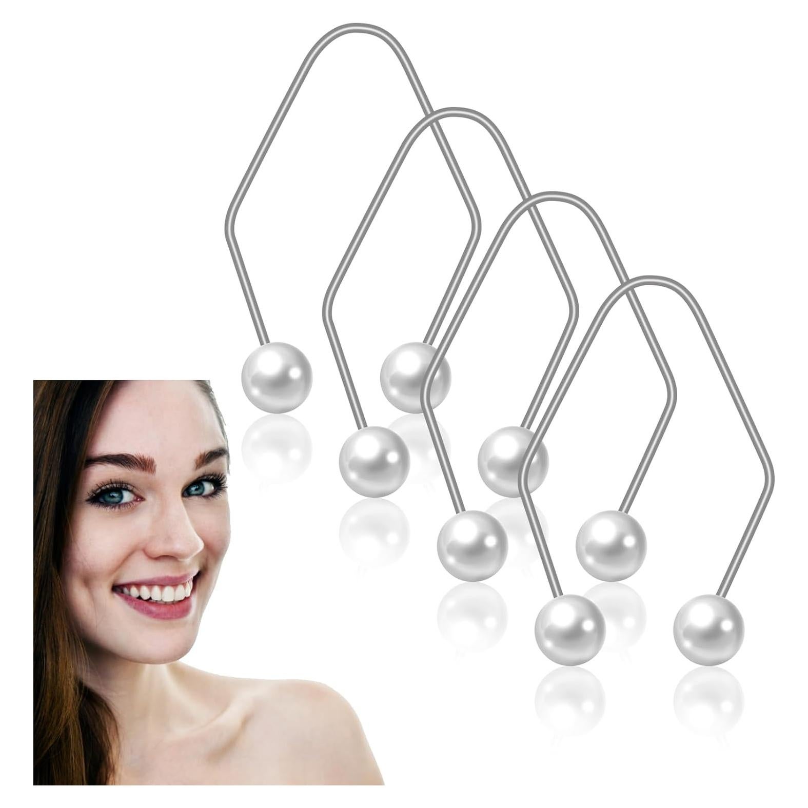 Creador de Hoyuelos para Mejillas Vodolo - 4 Piezas, Blanco