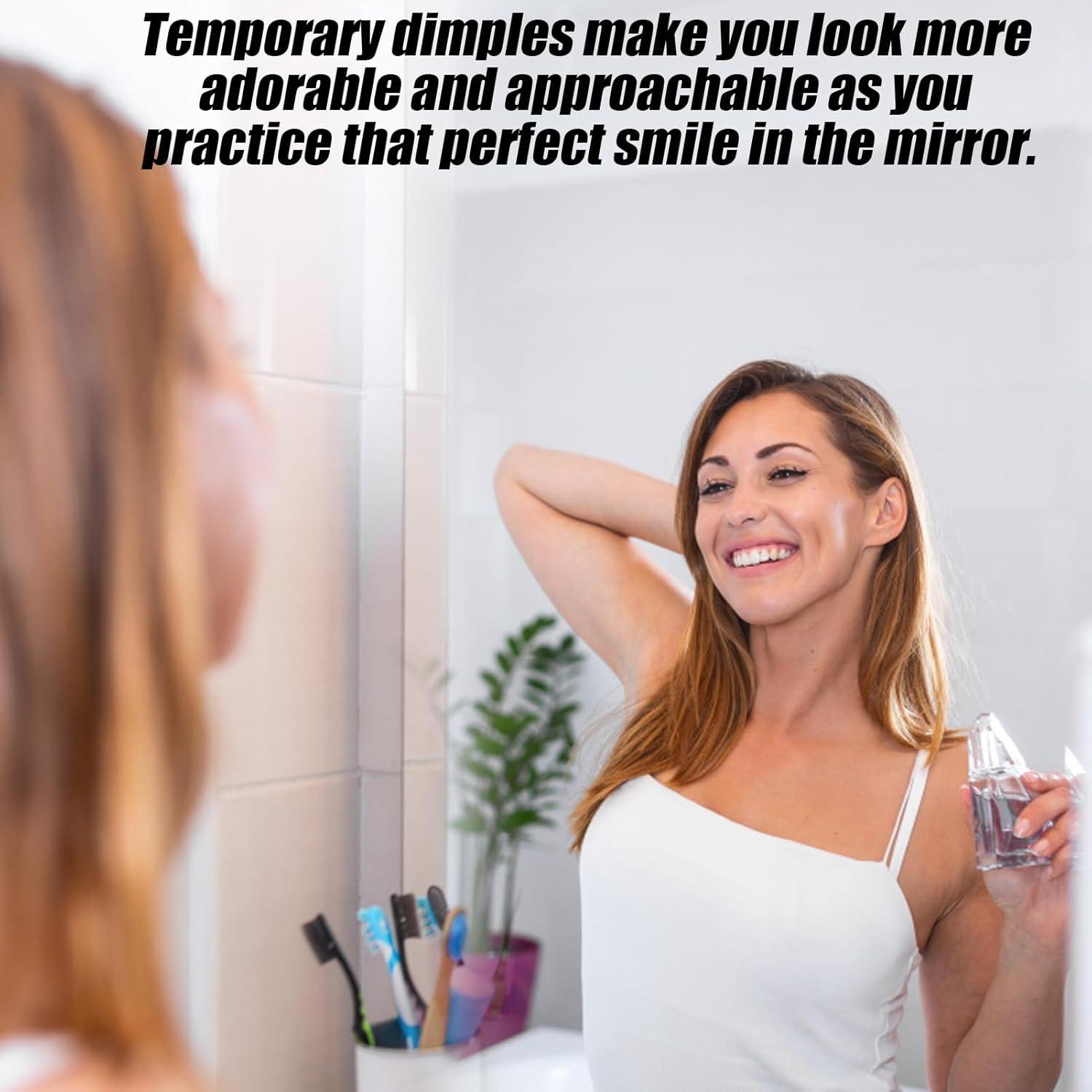 Creador de Hoyuelos para Mejillas Vodolo - 4 Piezas, Blanco