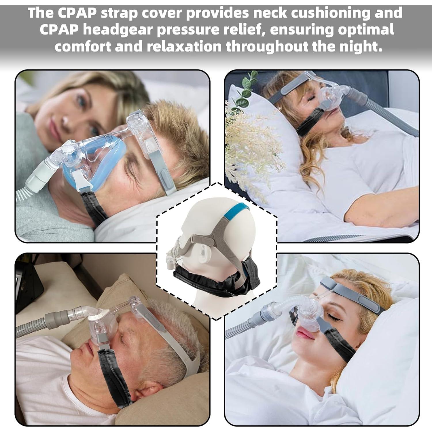 Almohadilla para Cuello CPAP JFHNMLW Negra - Suave y Transpirable