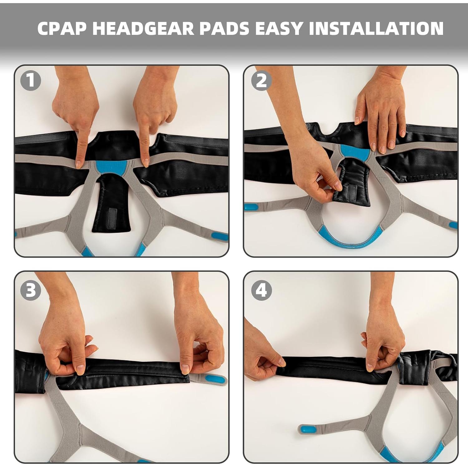 Almohadilla para Cuello CPAP JFHNMLW Negra - Suave y Transpirable