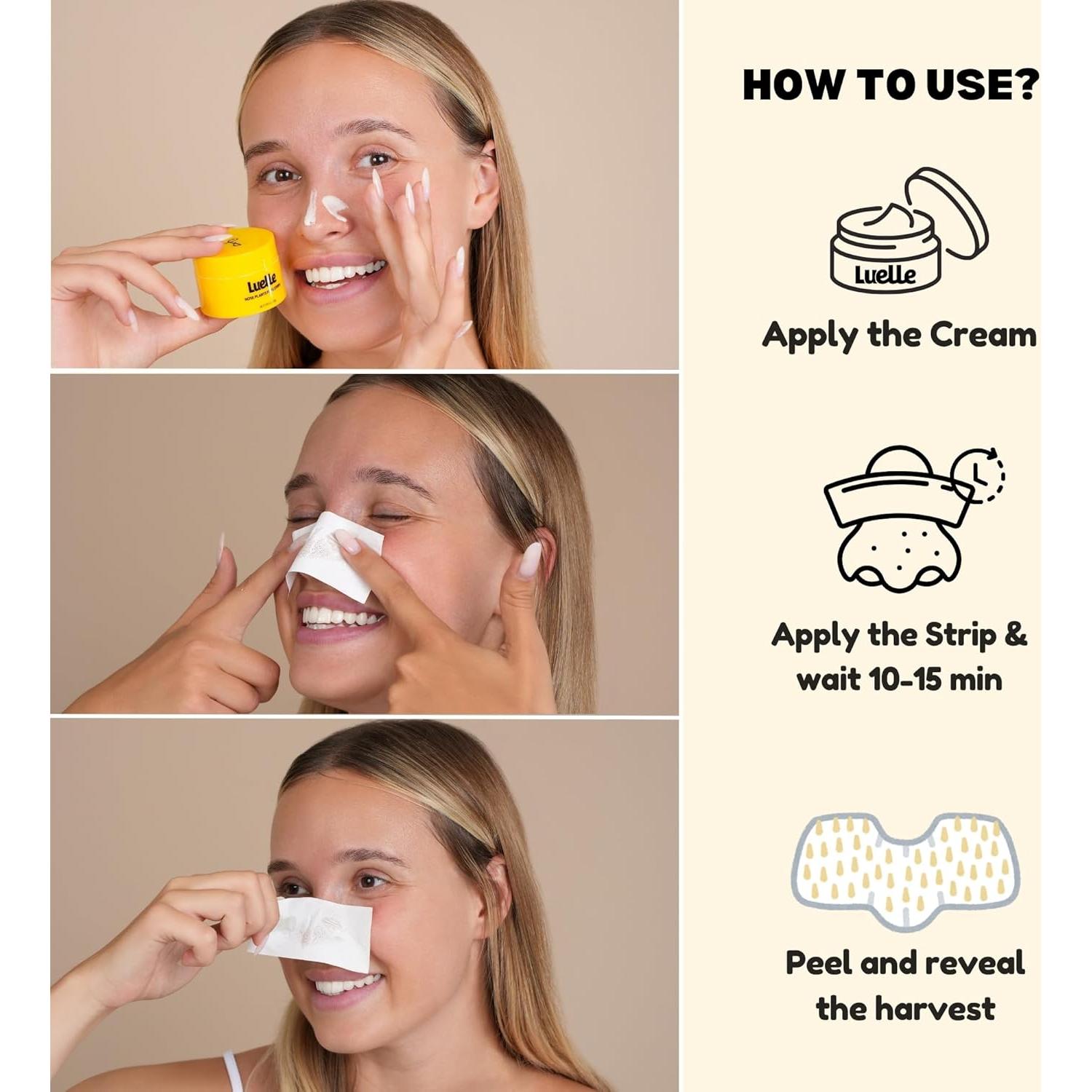 Tiras para Poros Luelle 100 PCS - Limpieza Profunda y Peel Off