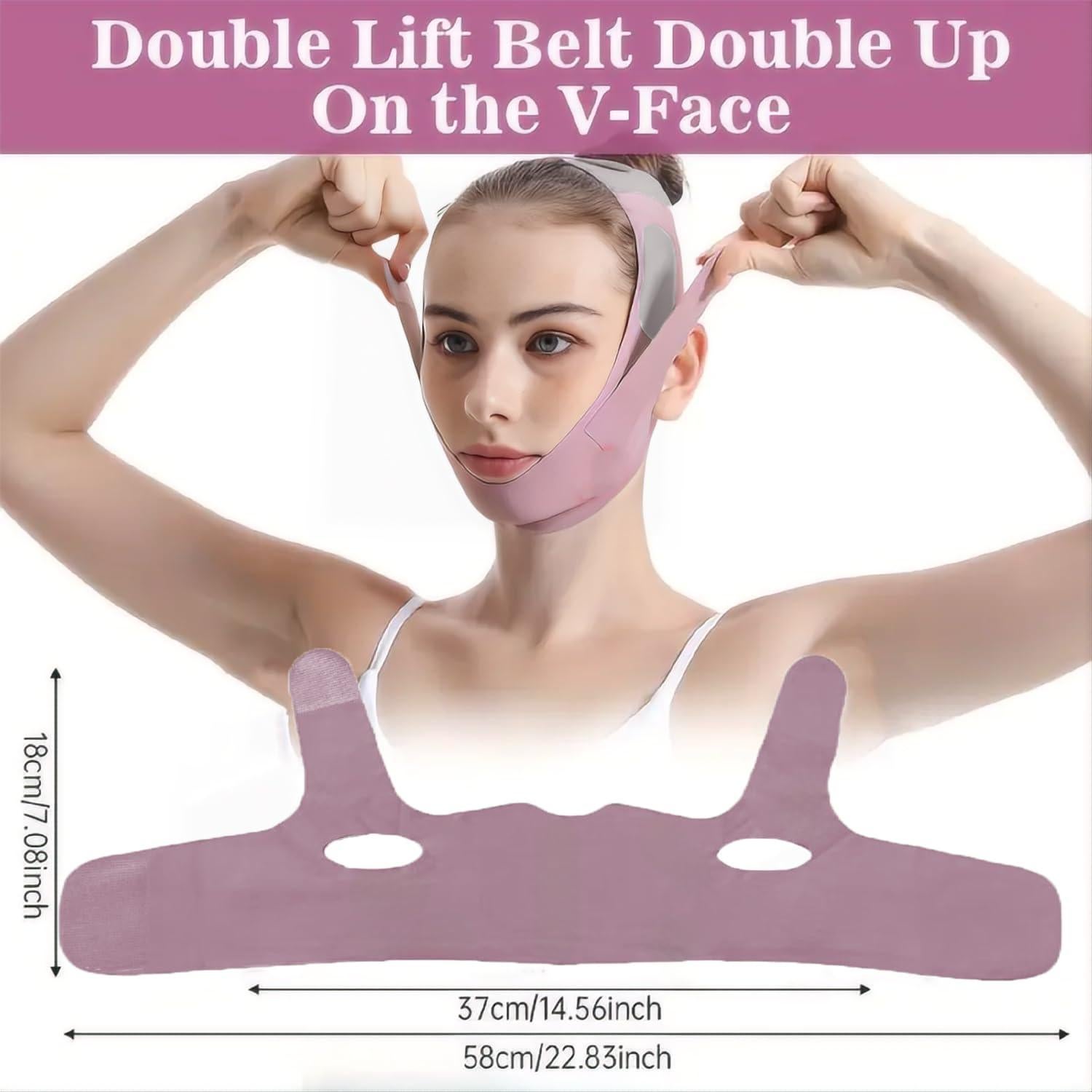 Máscara Reductora Facial Syalong - Elevación V, Transpirable