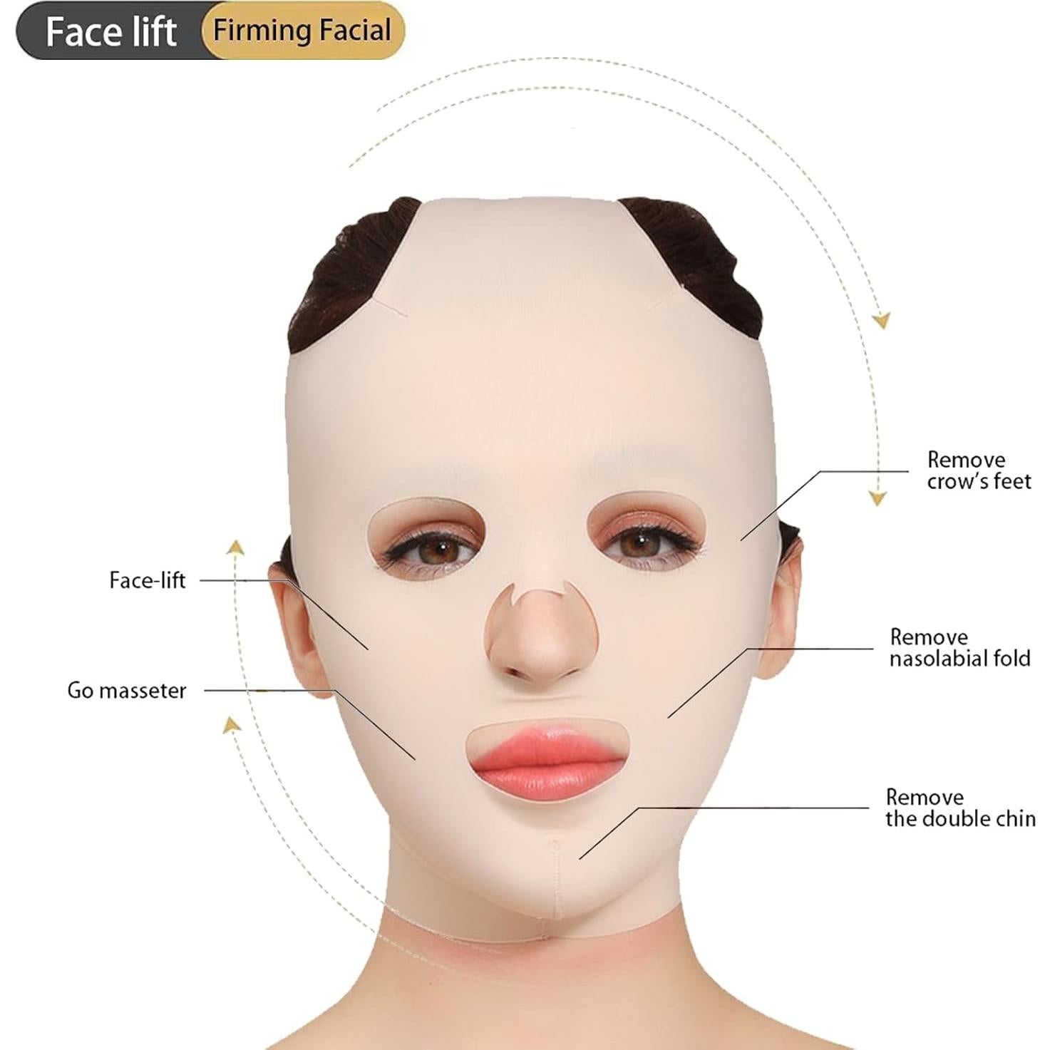Correa de Adelgazamiento Facial KMYI - Cinturón V para Papada