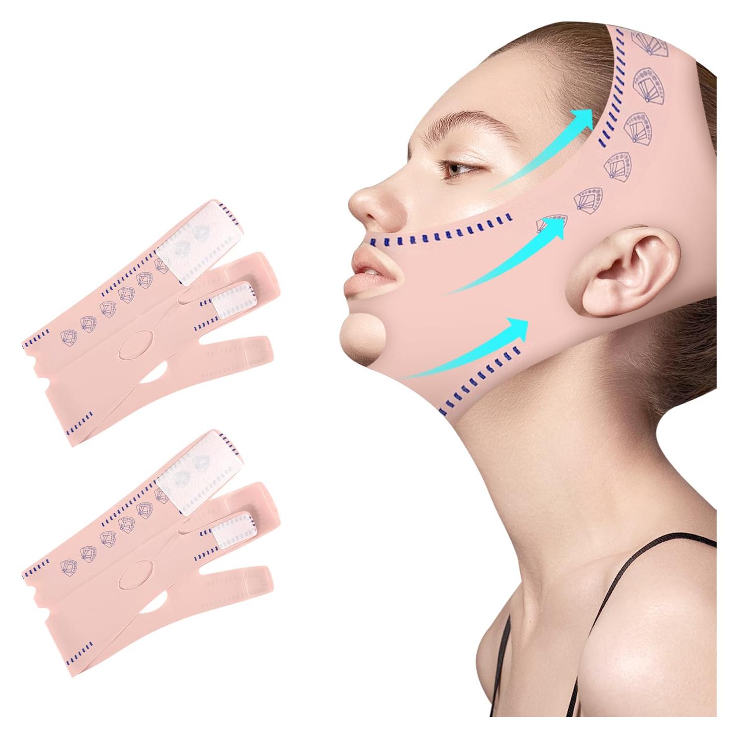 Correa Reutilizable para Barbilla EKIND - Elevación Facial Rosa (2 Pzs)