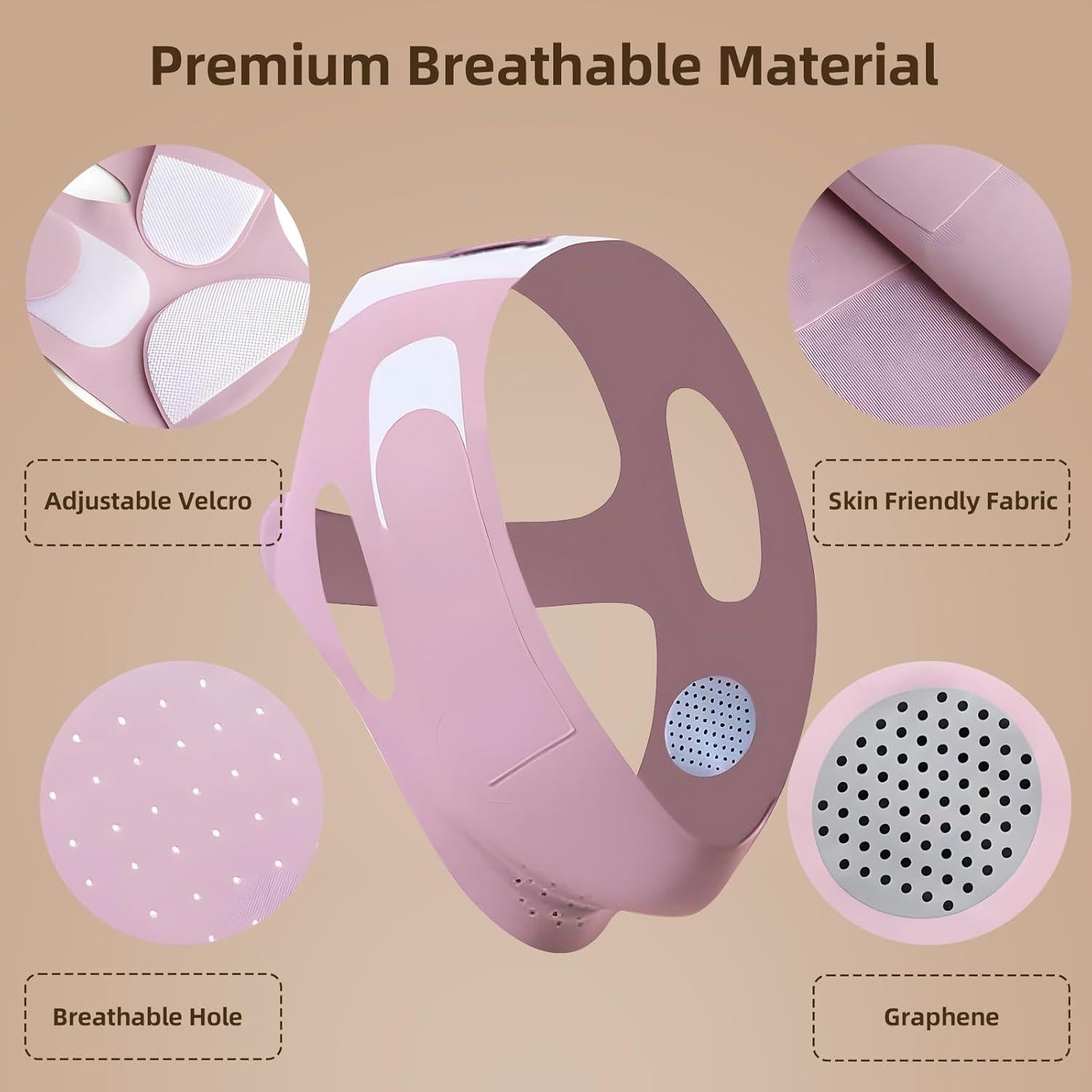 Correa Facial Reutilizable V-Line YUMO para Dormir y Yoga