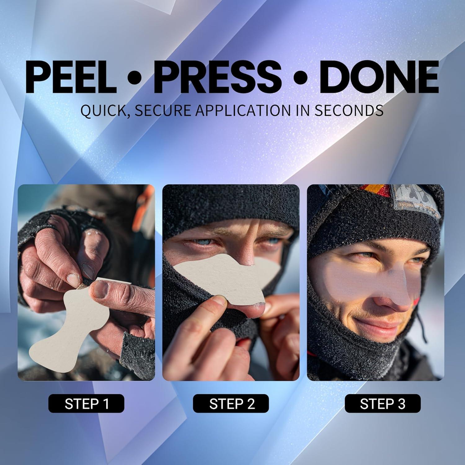 Máscara Térmica Polar Unisex con 5 Parches Viento Beige/Negro