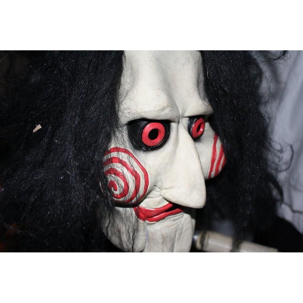 Máscara de payaso Jigsaw Halloween X-Merry - 23x38 cm