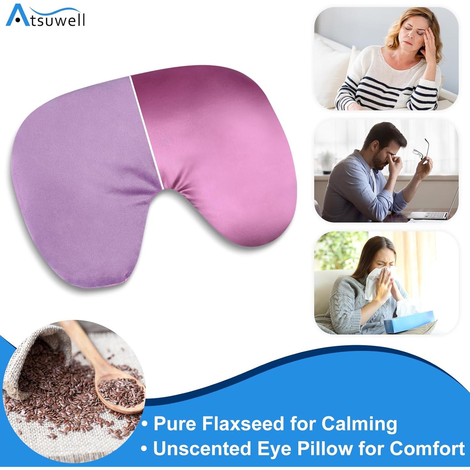 Máscara Sinusal Atsuwell Rosa - Almohadilla Térmica para Ojos