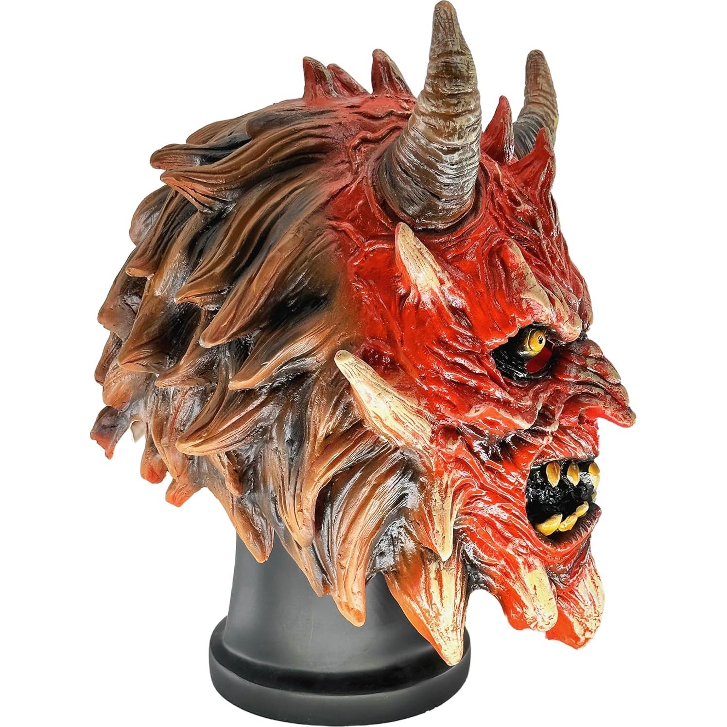 Máscara de Diablo Rojo MILERUN - Láttex Realista 29 cm
