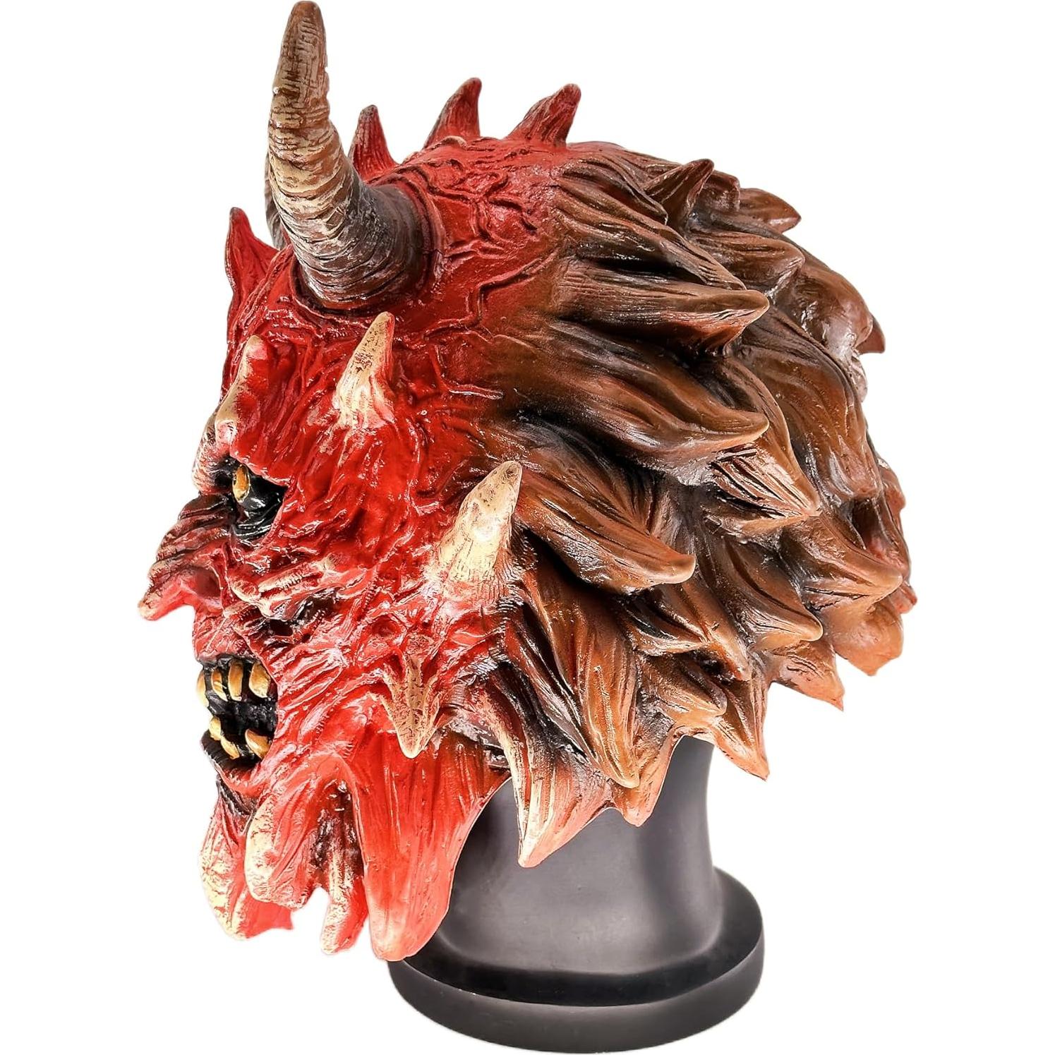 Máscara de Diablo Rojo MILERUN - Láttex Realista 29 cm