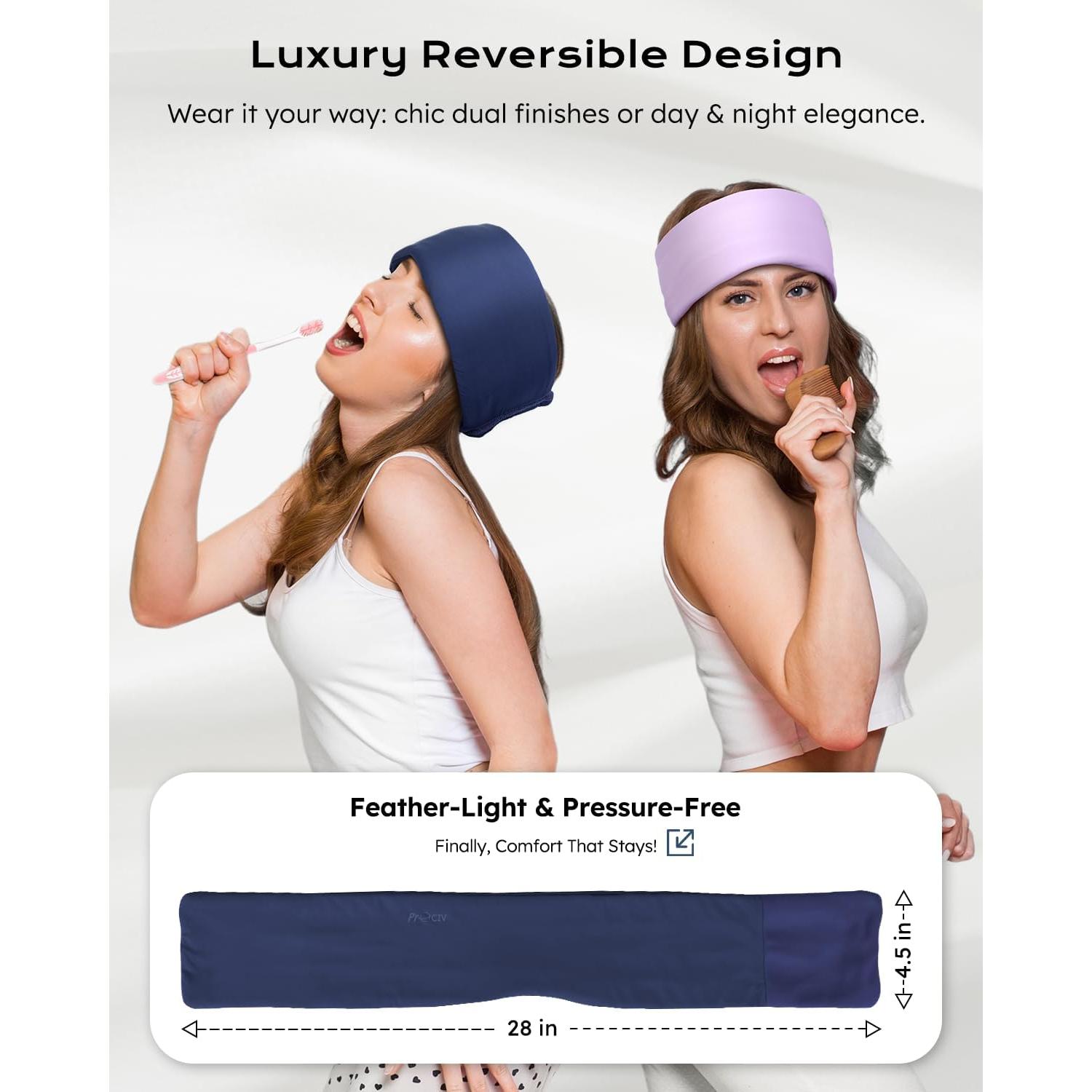 Máscara de Sueño Doble Cara ProCIV - Seda de Leche y Bambú