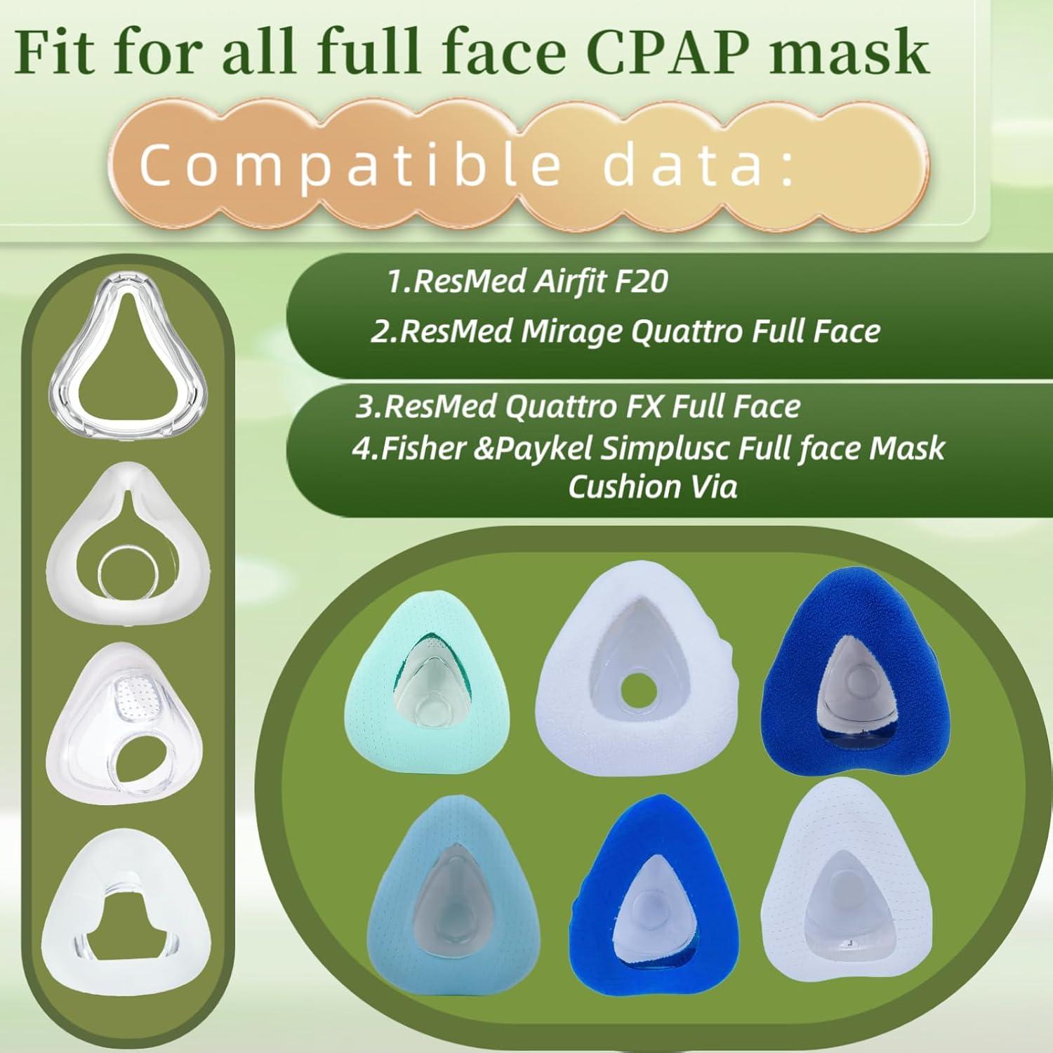 Paquete de 8 forros CPAP playWooWgo Talla Única - 4 Silky Cool + 4 Soft