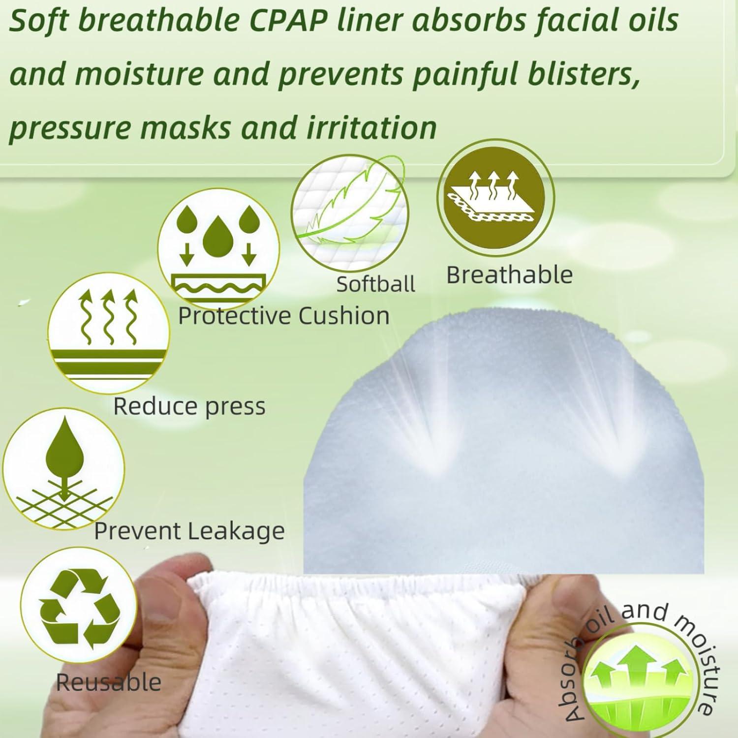Paquete de 8 forros CPAP playWooWgo Talla Única - 4 Silky Cool + 4 Soft