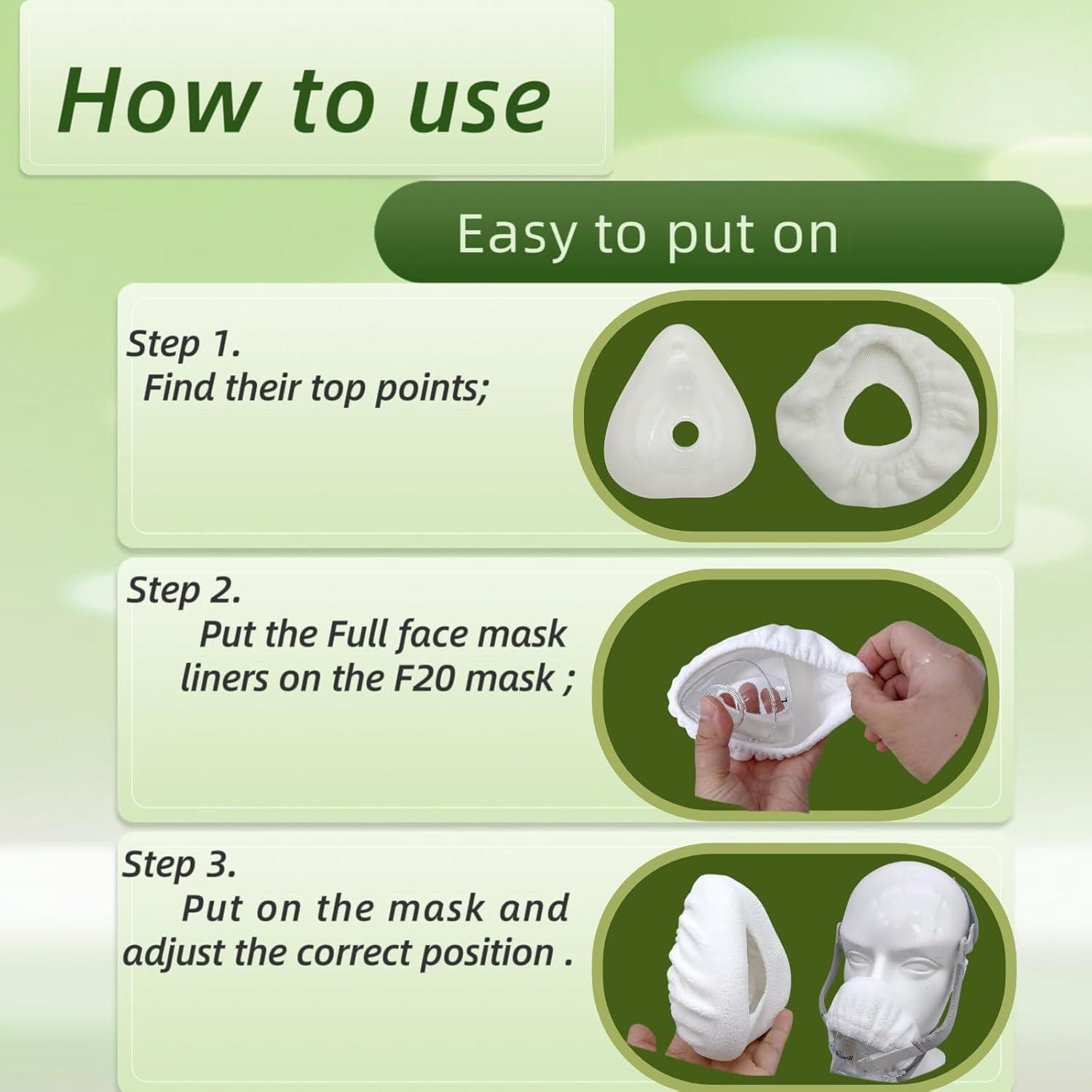 Paquete de 8 forros CPAP playWooWgo Talla Única - 4 Silky Cool + 4 Soft