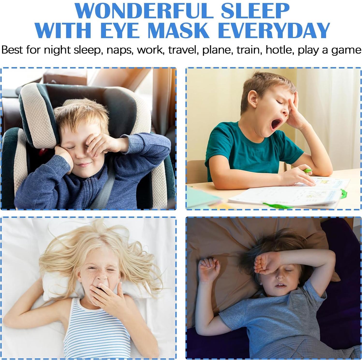 Máscara de Sueño Infantil Zelaxeyi con Diseño de Caricatura