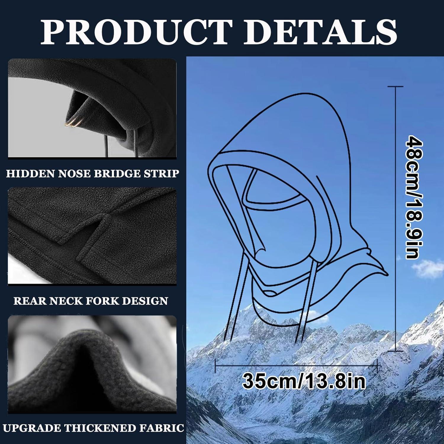 Máscara Balaclava de Invierno LANGYAO para Hombres - Cálida y a Prueba de Viento