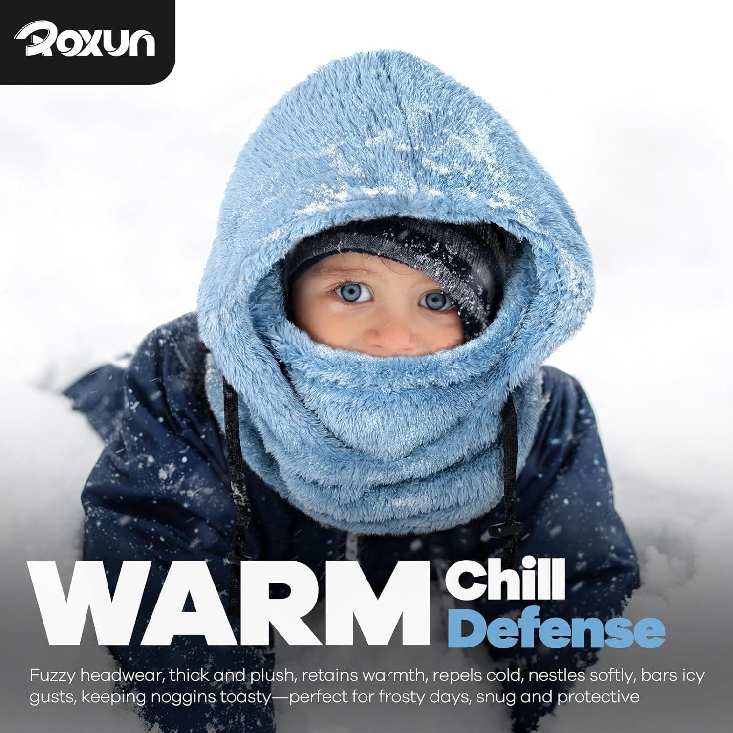 Pasamontañas de Forro Polar ROXUN Unisex a Prueba de Viento