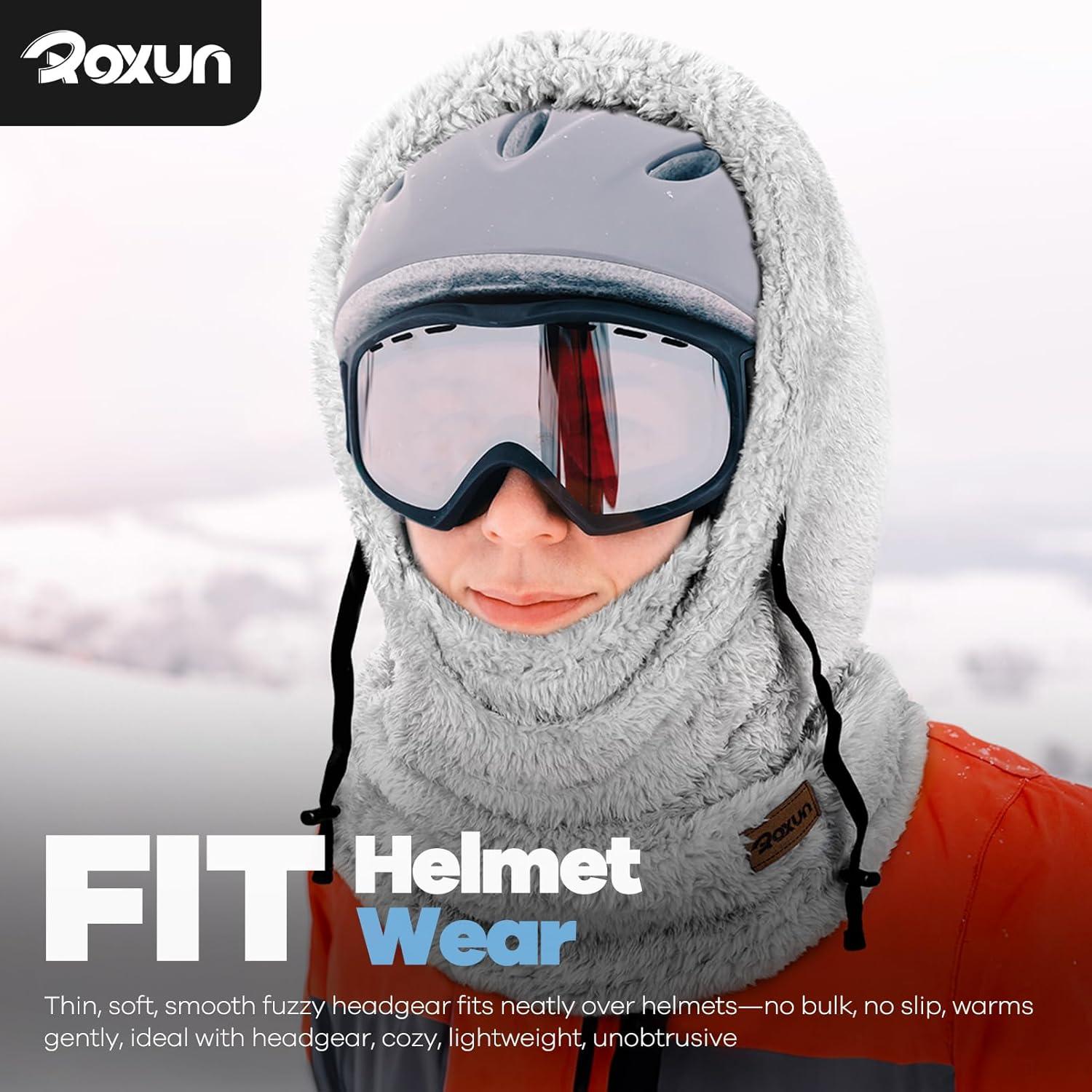 Pasamontañas de Forro Polar ROXUN Unisex a Prueba de Viento