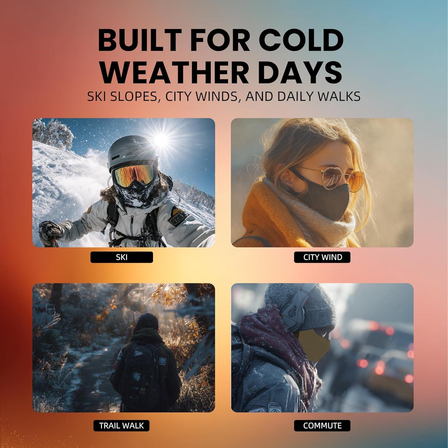 Pasamontañas Térmico Unisex AWNG002 con Parches Calor