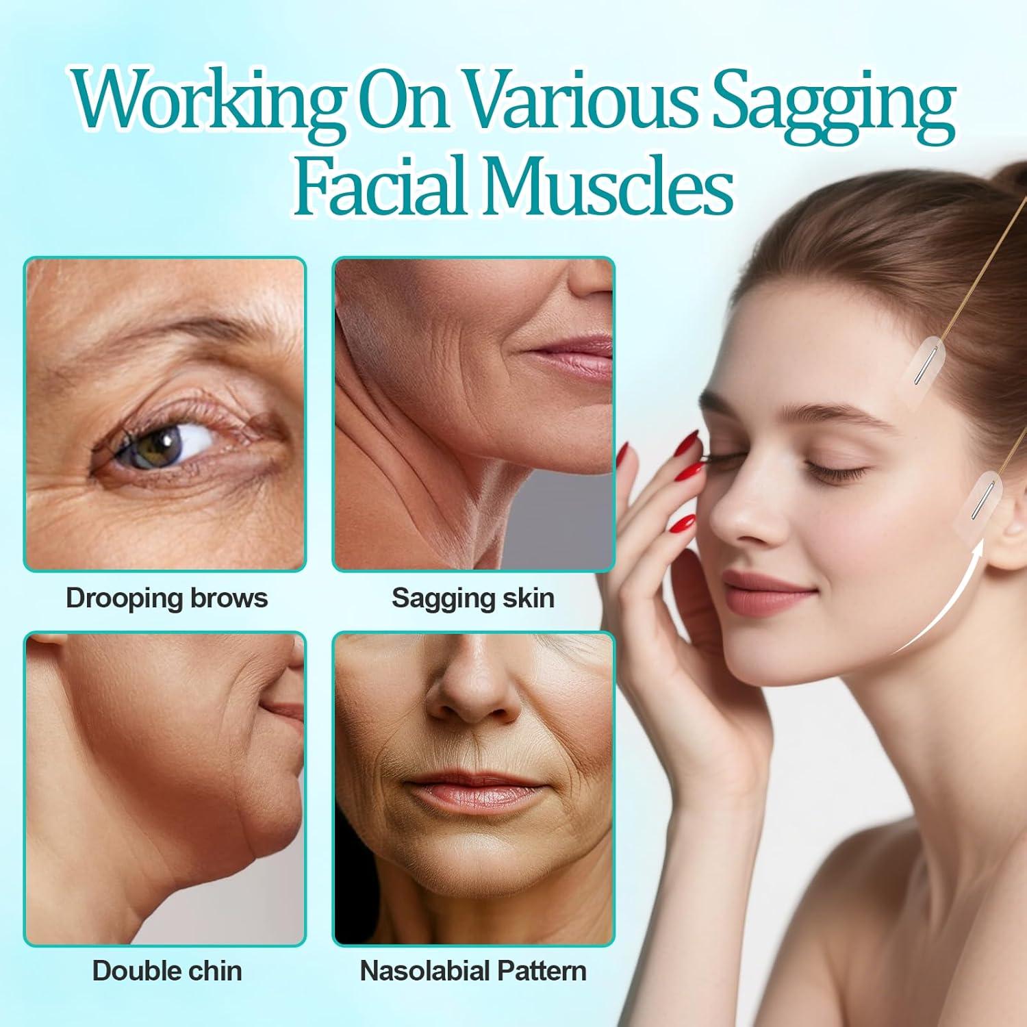 Cinta de Lifting Facial BAIGUOZH, 120 Piezas Hipoalergénica