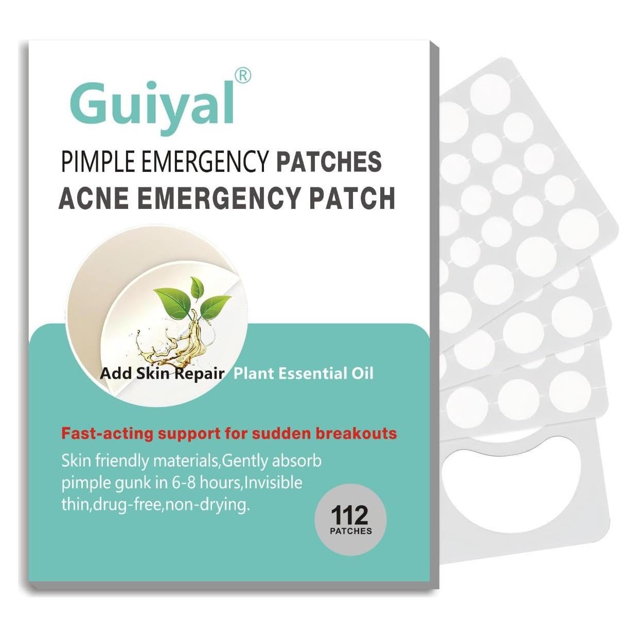 Parche Hidrocoloide para Granitos Guiyal - 112 Piezas, 3 Tamaños