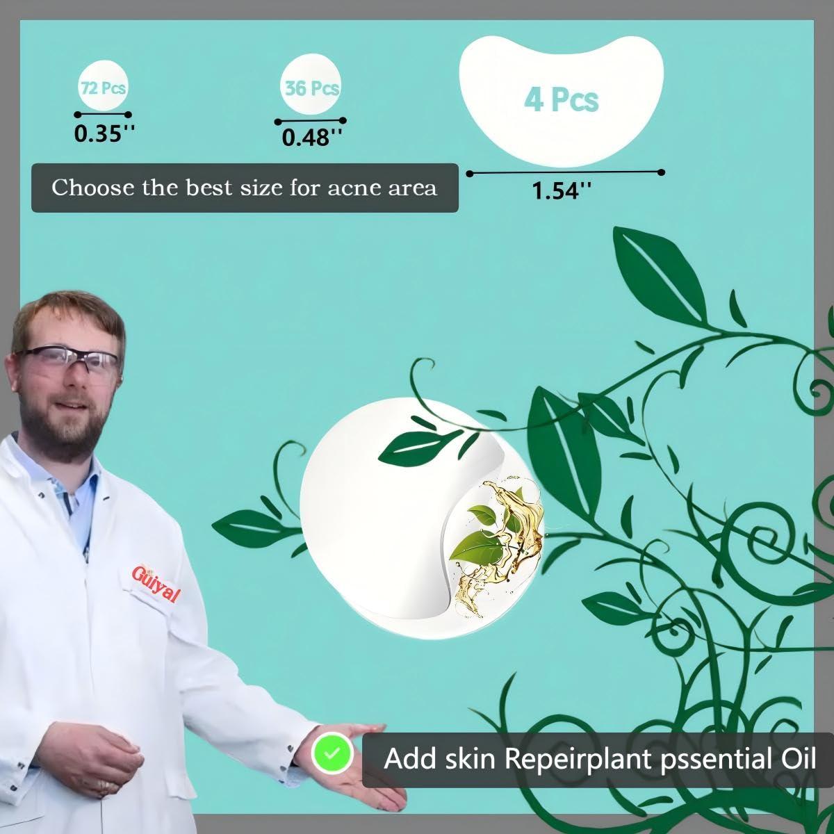 Parche Hidrocoloide para Granitos Guiyal - 112 Piezas, 3 Tamaños