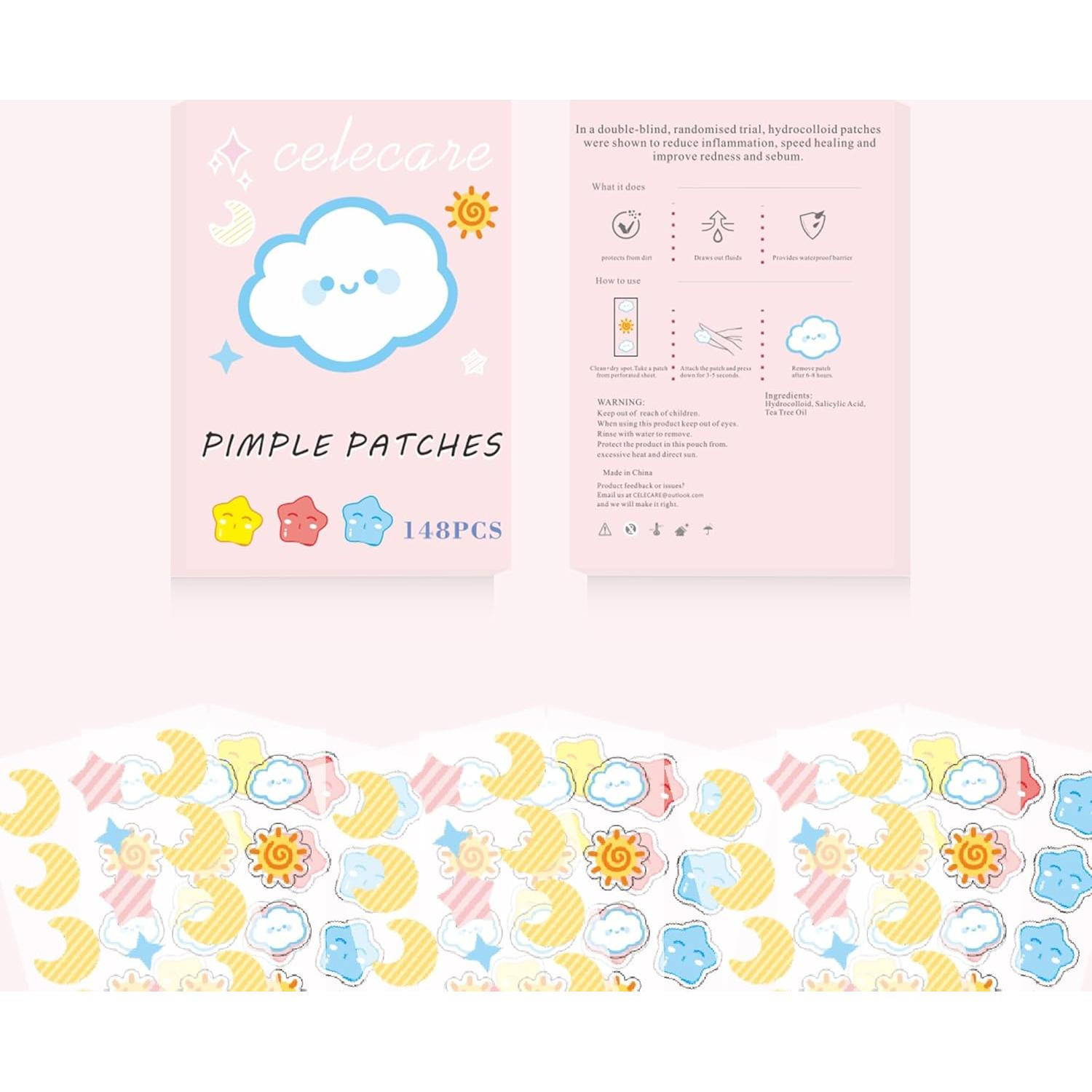 Parches para Acné CELECARE - 148 Unidades con Ácido Salicílico