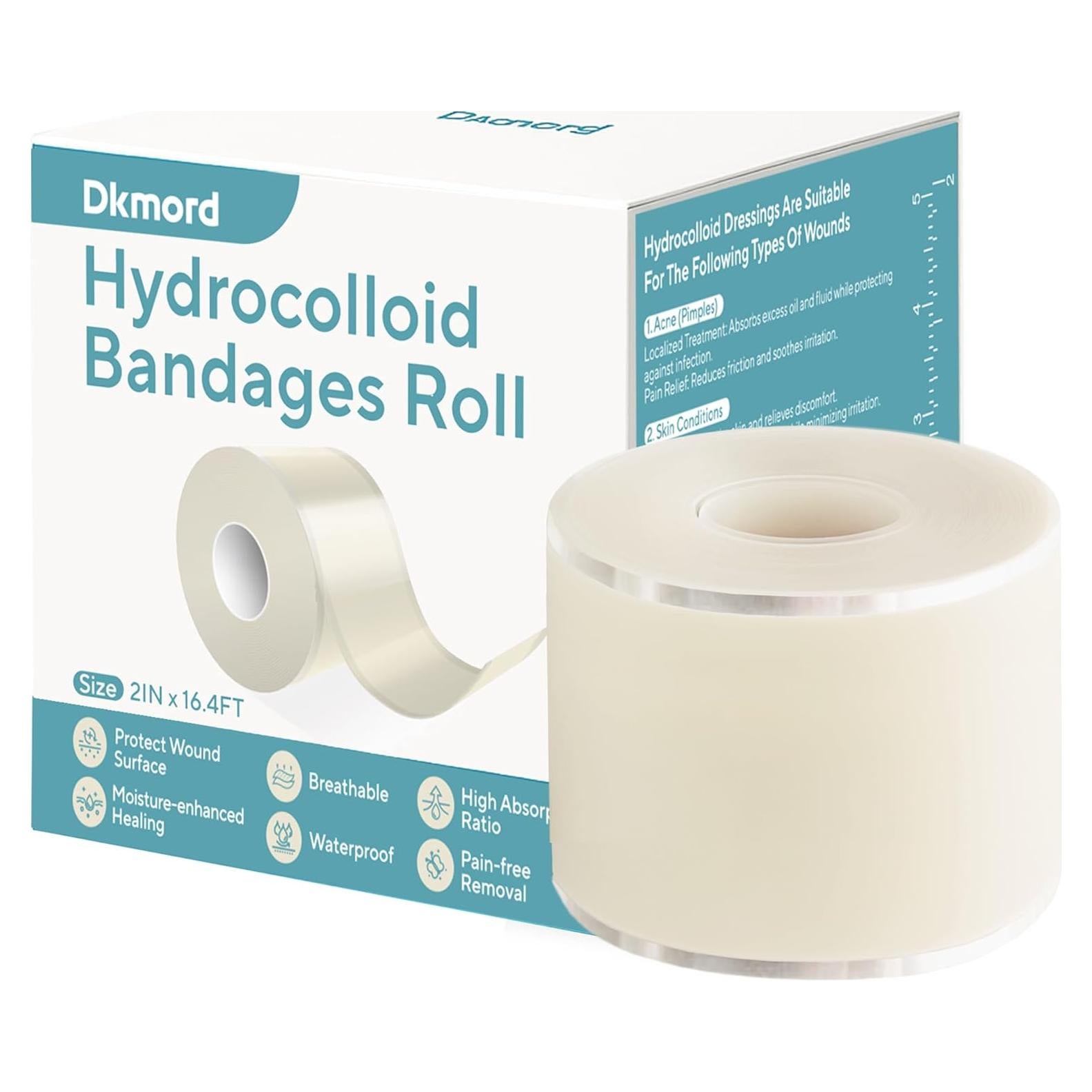 Vendaje de Hidrocoloide Dkmord 5.08cm x 2.01m para Heridas