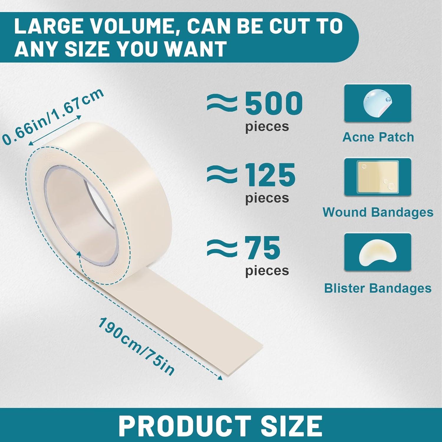 Parches Hidrocoloides para Granos WUYUAN 1.68cm x 190.5cm