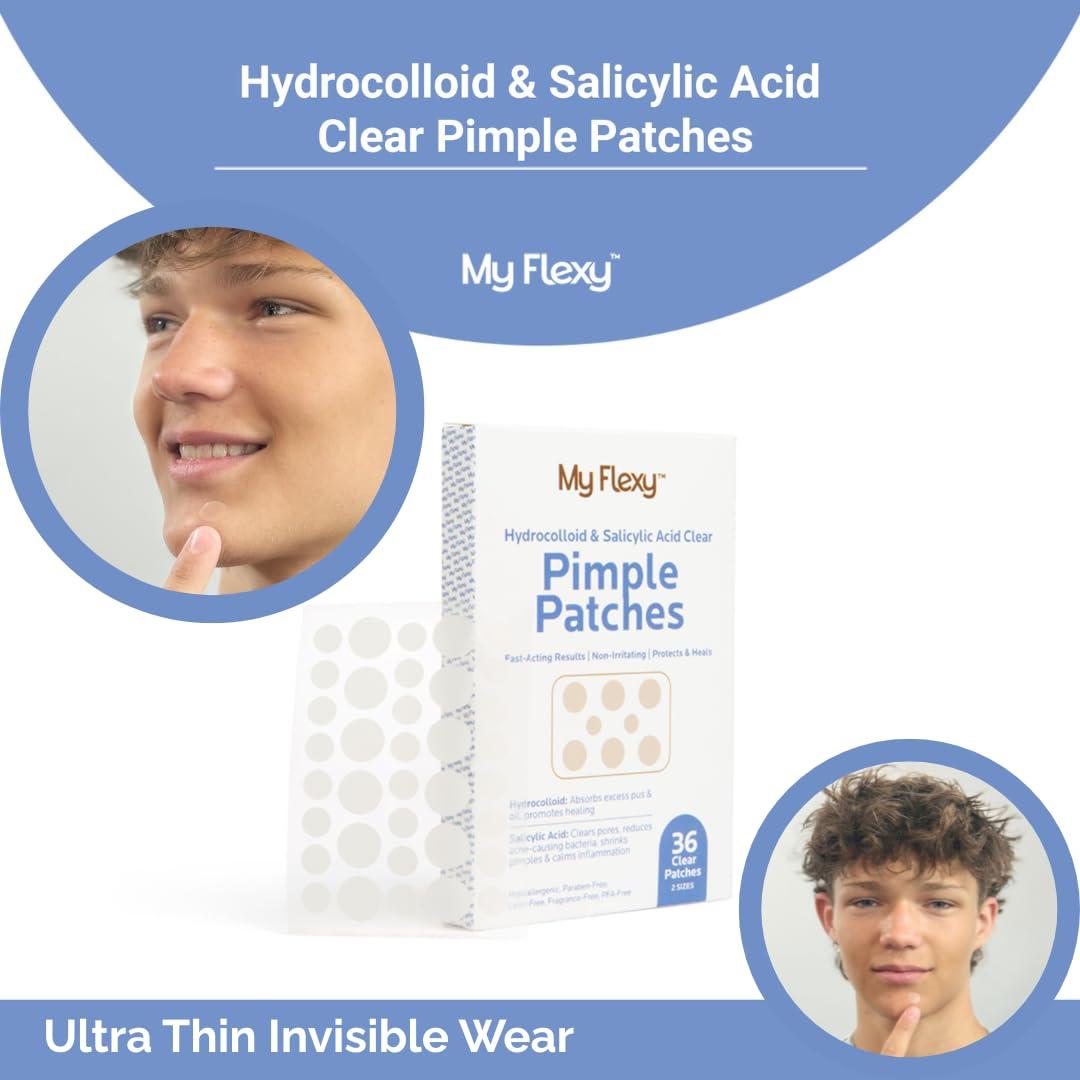 Parche para Granos My Flexy - Hidrocoloide con Ácido Salicílico - 36 Unidades