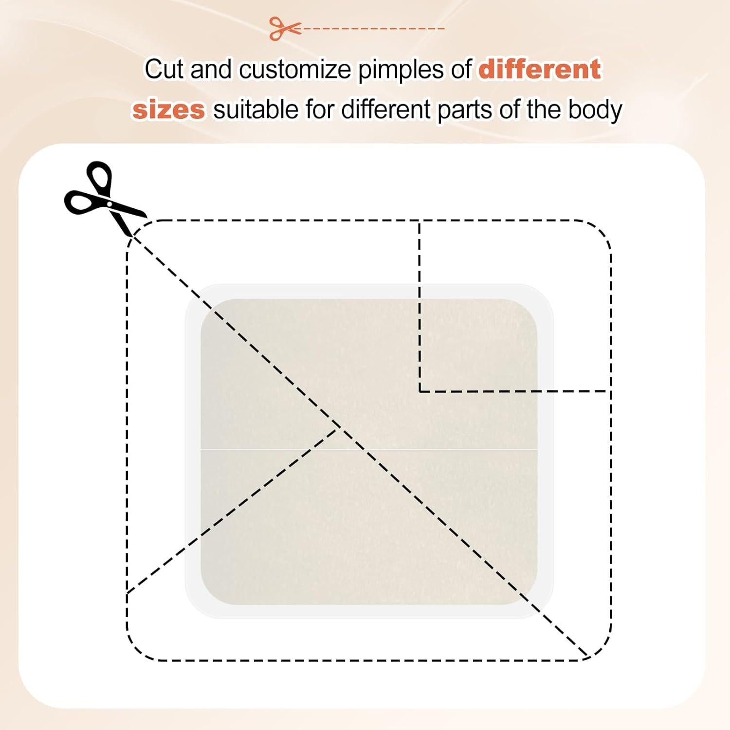 Parche Hidrocoloide para Acné Cabiuty - 68 Parches de 3 Tamaños