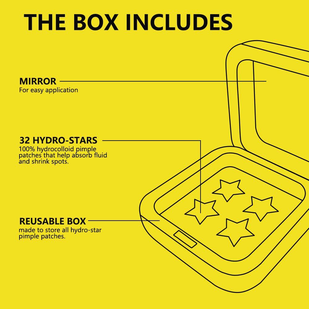 Parche Hidrocoloide para Acné SplashGrip Estrella 32 Unidades