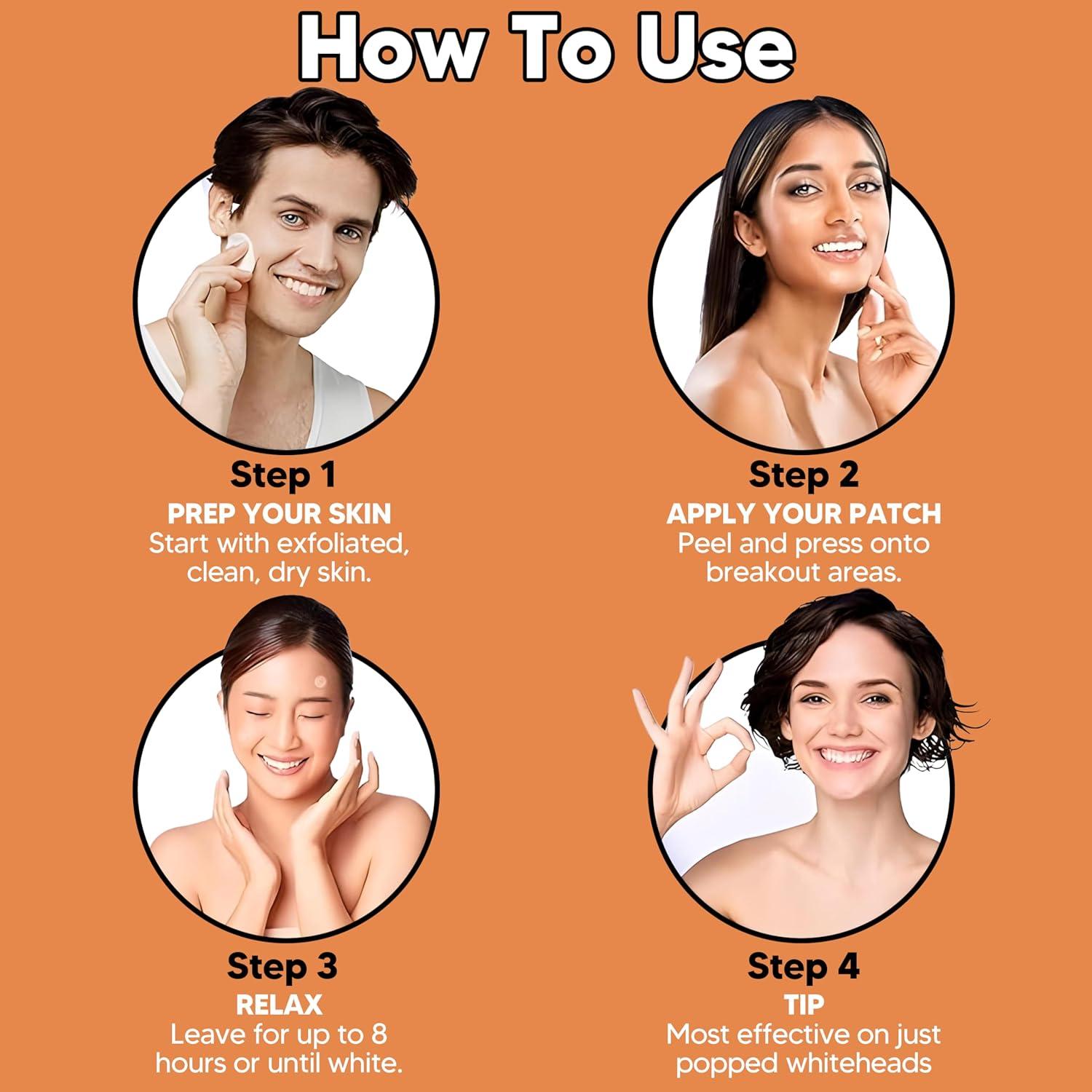 Parche de Acné Hidrocoloide BitMark - 42 Unidades con Espejo