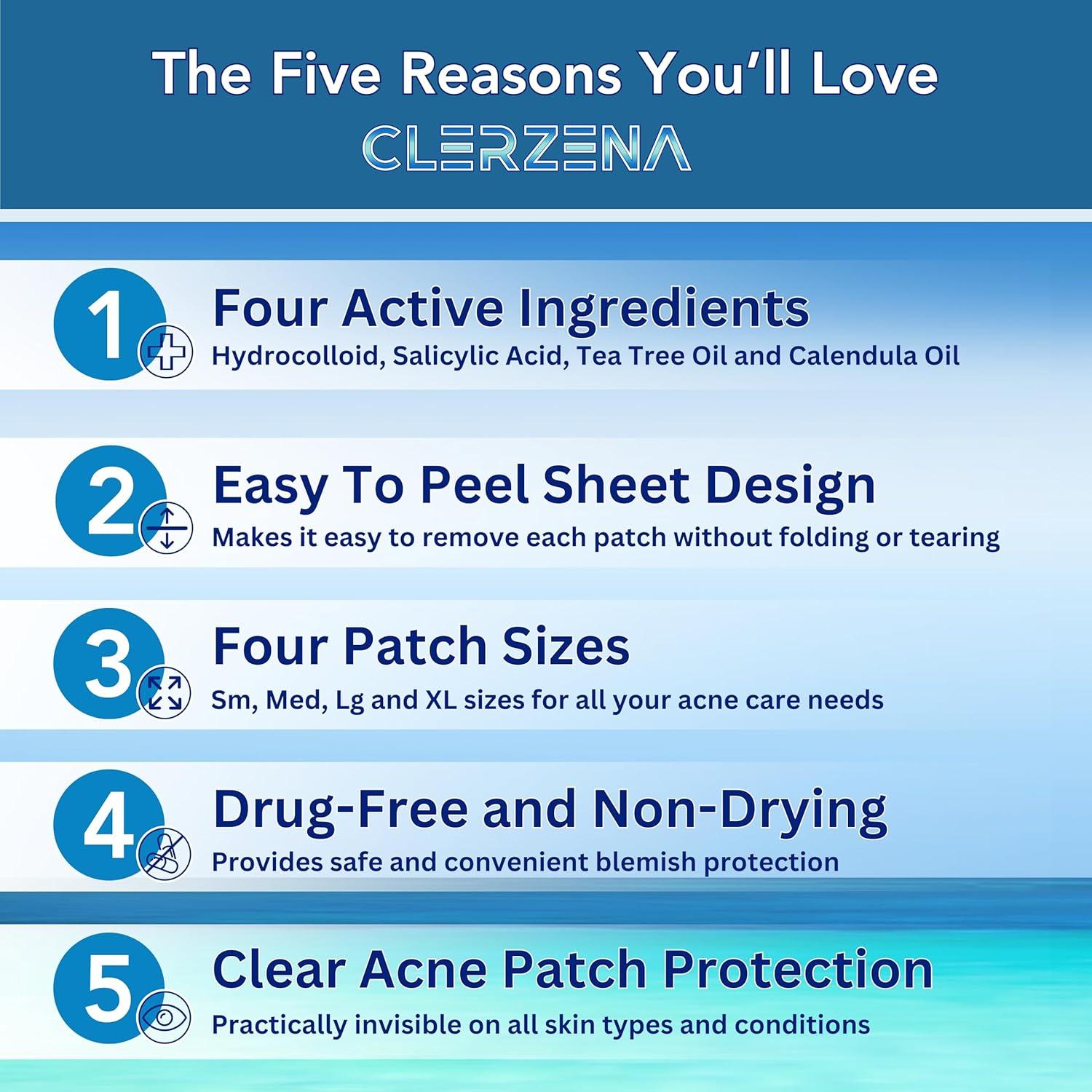 Parche hidrocoloide para granos CLERZENA 120 unidades