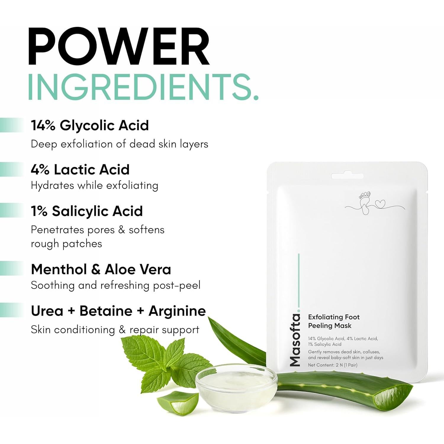 Mascarilla Exfoliante para Pies Jainam 40g - Talones Suaves