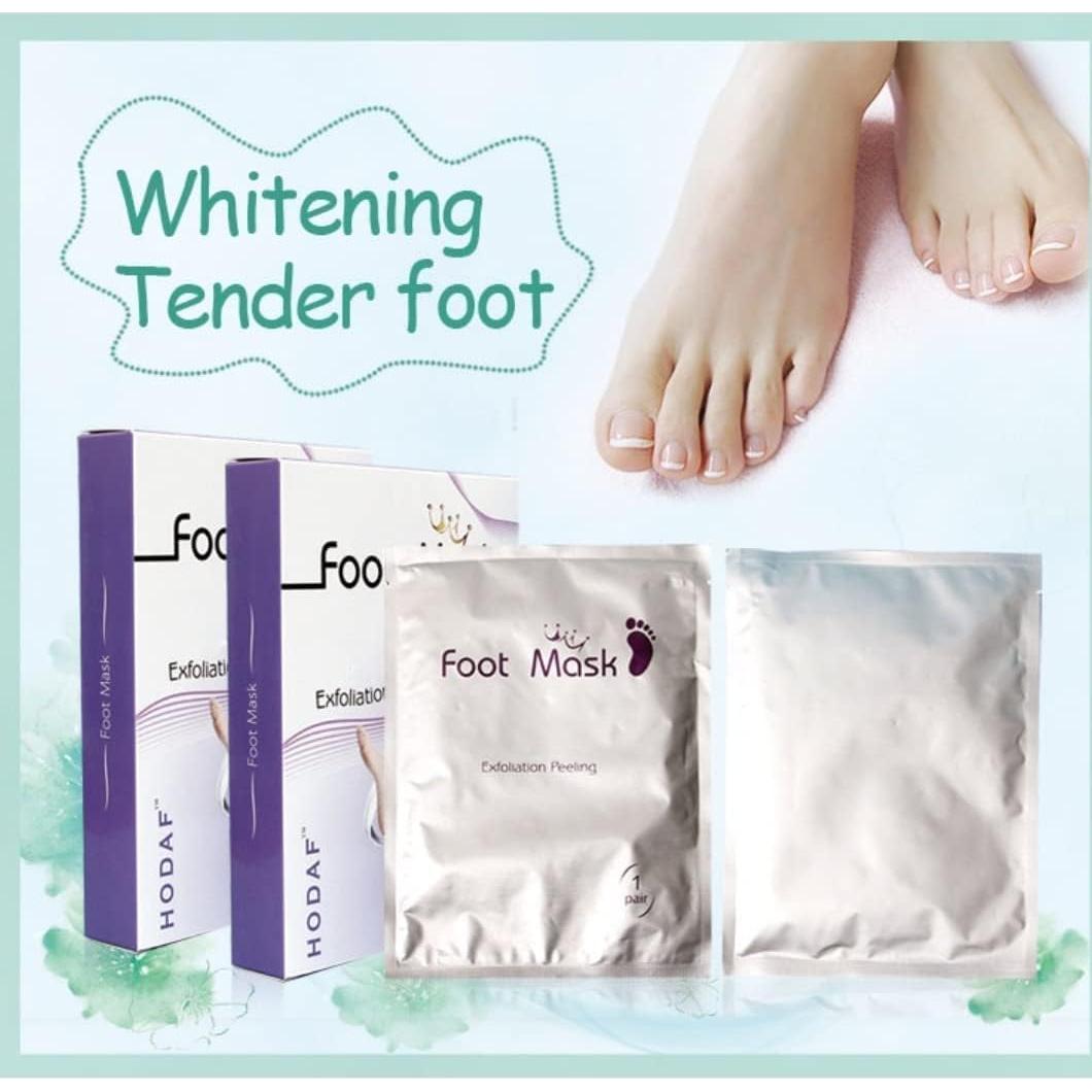 Mascarilla Exfoliante para Pies HODAF - 2 Paquetes, Suaves y Rejuvenecidos