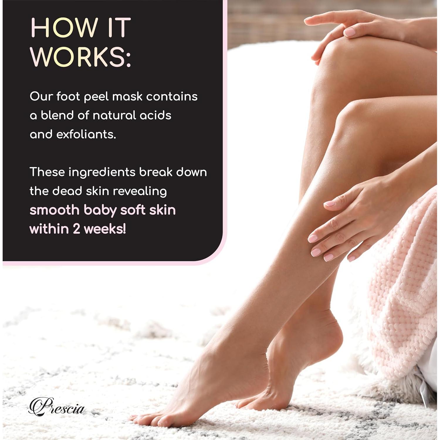 Mascarilla Exfoliante para Pies Crescena - Suaviza Talones Agrietados