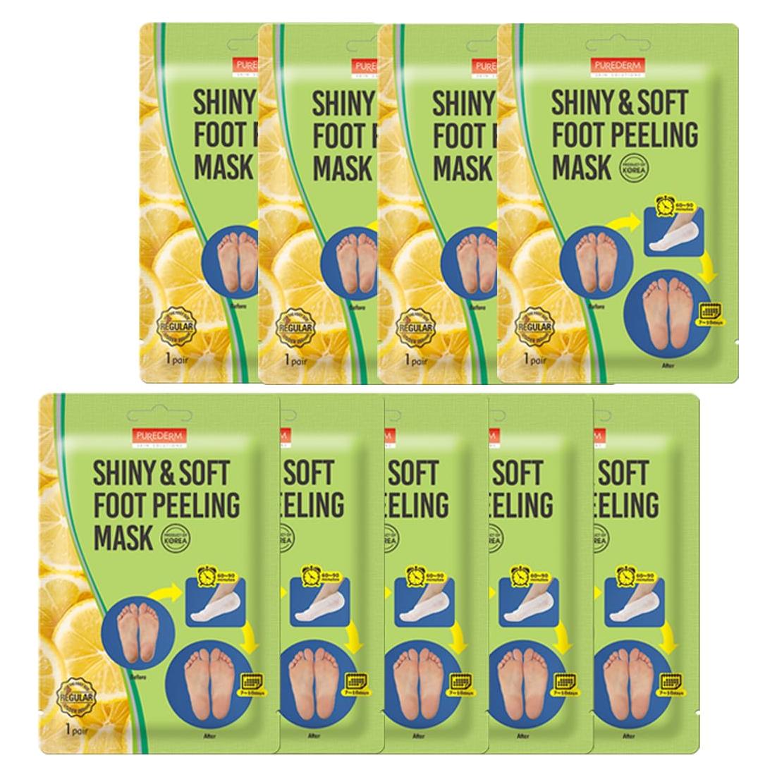Mascarilla Exfoliante para Pies Purederm - 9 Unidades