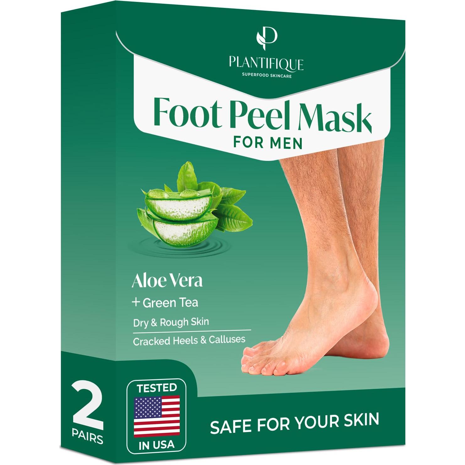 Mascarilla Exfoliante para Pies Plantifique 4 Paquetes Hombres y Mujeres