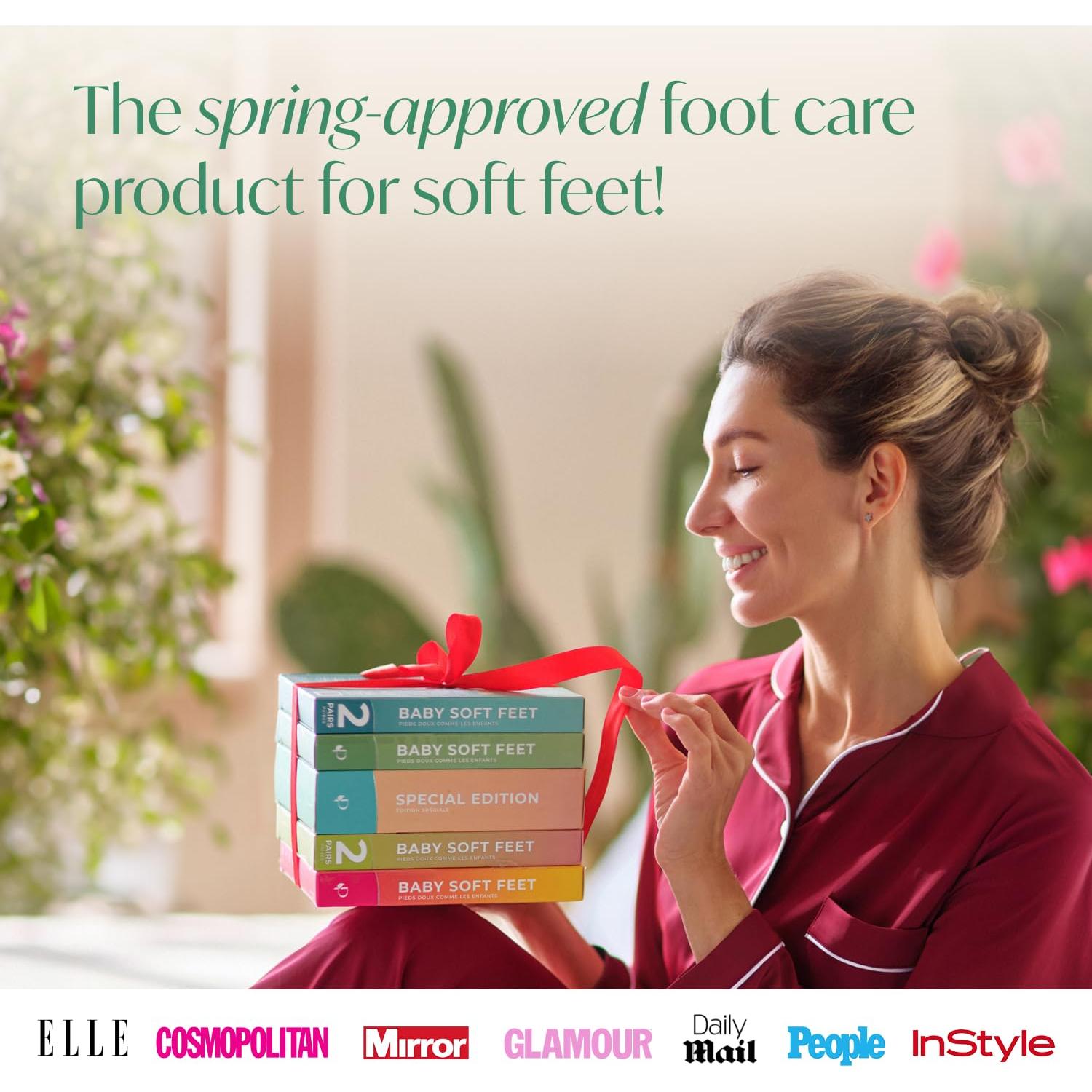 Mascarilla Exfoliante para Pies Plantifique 4 Paquetes Hombres y Mujeres