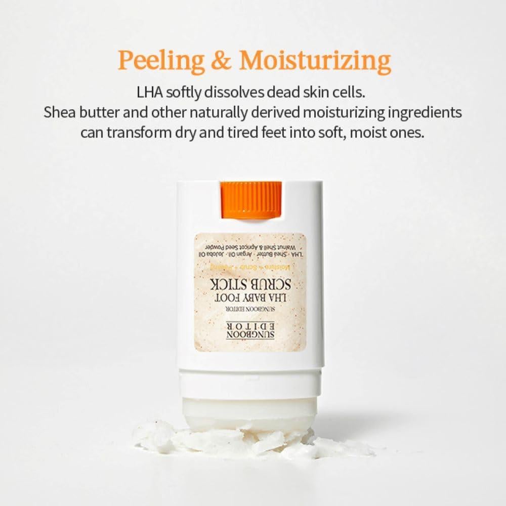 Stick Exfoliante para Pies SUNGBOON LHA - Peeling Suave y Hidratante