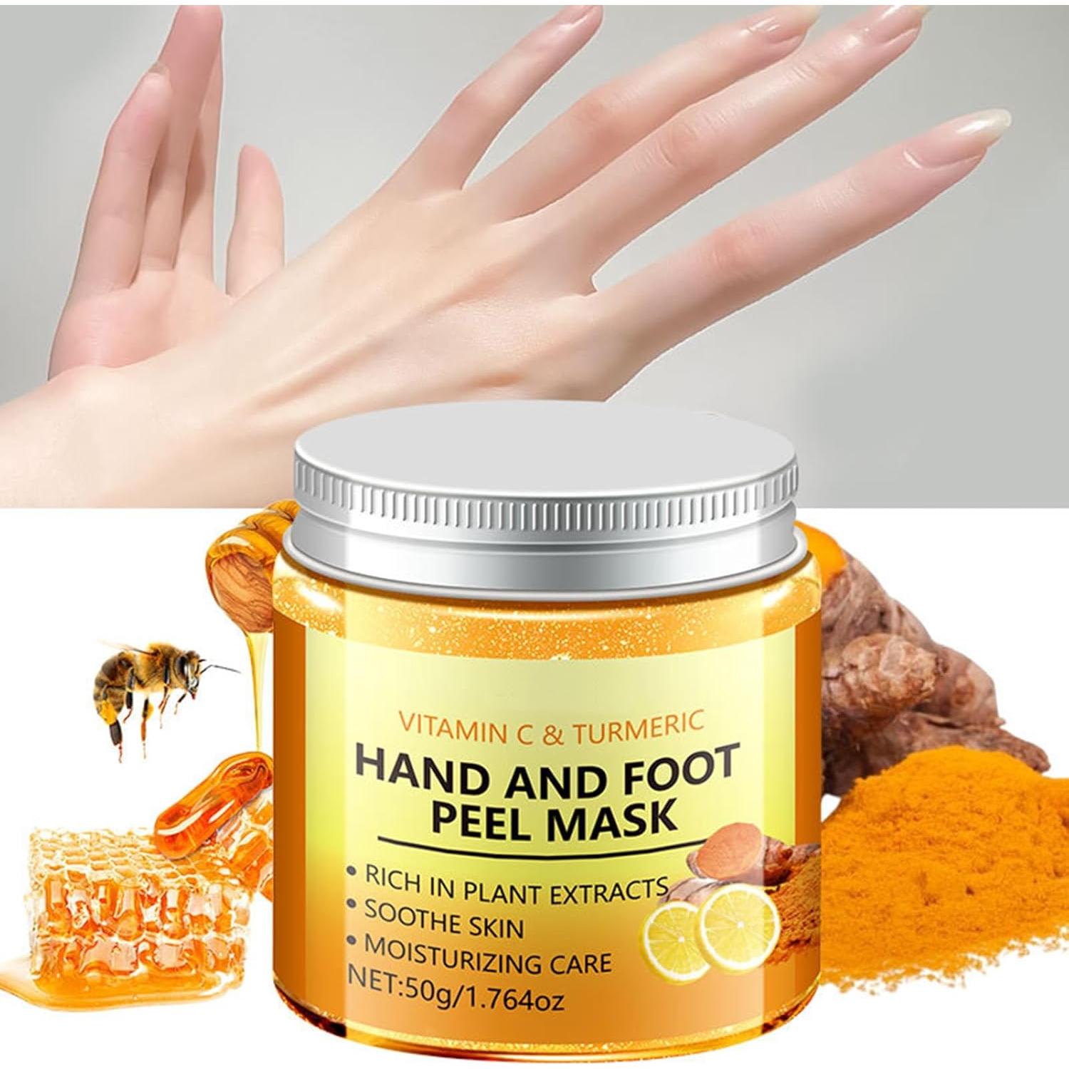 Máscara Exfoliante para Manos y Pies LAIKME 50g Vitamina C y Cúrcuma