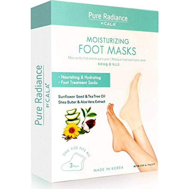 Mascarillas Hidratantes para Pies CALA Pure Radiance 3 Pares
