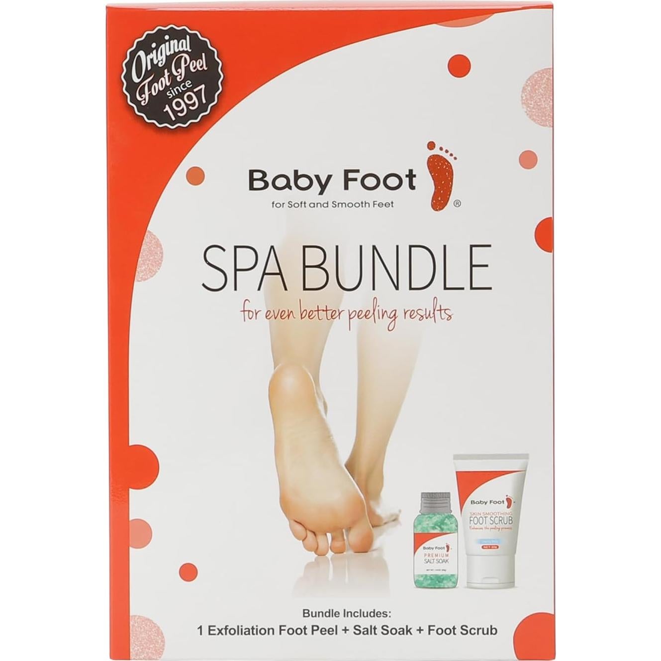 Paquete Spa para Pies Baby Foot - Exfoliante y Sal de Baño