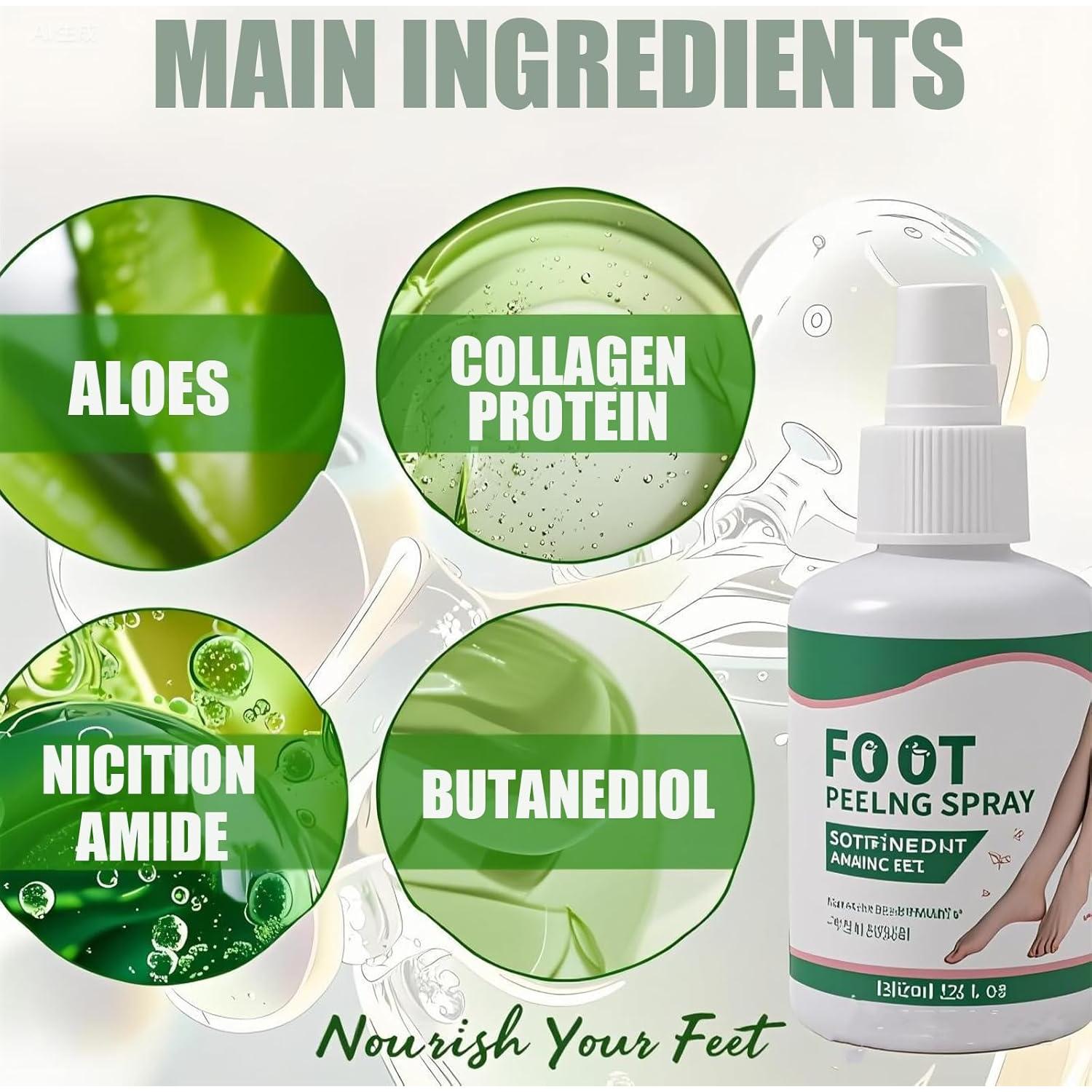 Spray Exfoliante para Pies Peele 120ml - Elimina Piel Muerta