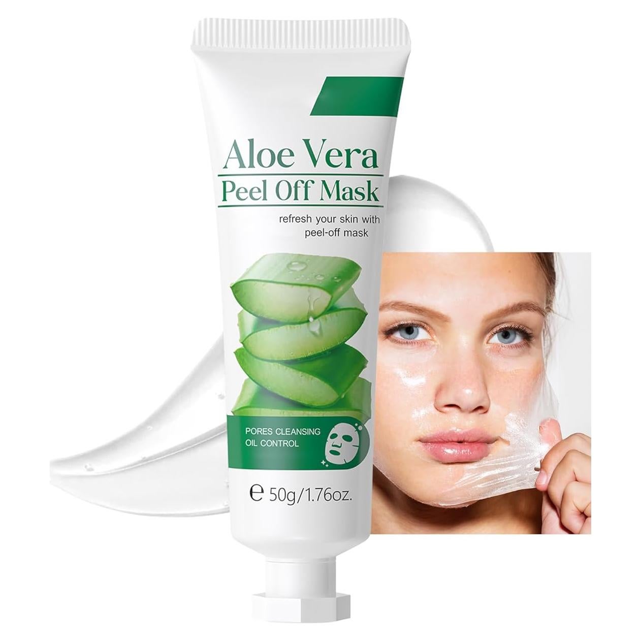 Mascarilla Peel Off de Gel Aloe Vera DLZZRS 50g Hidratante