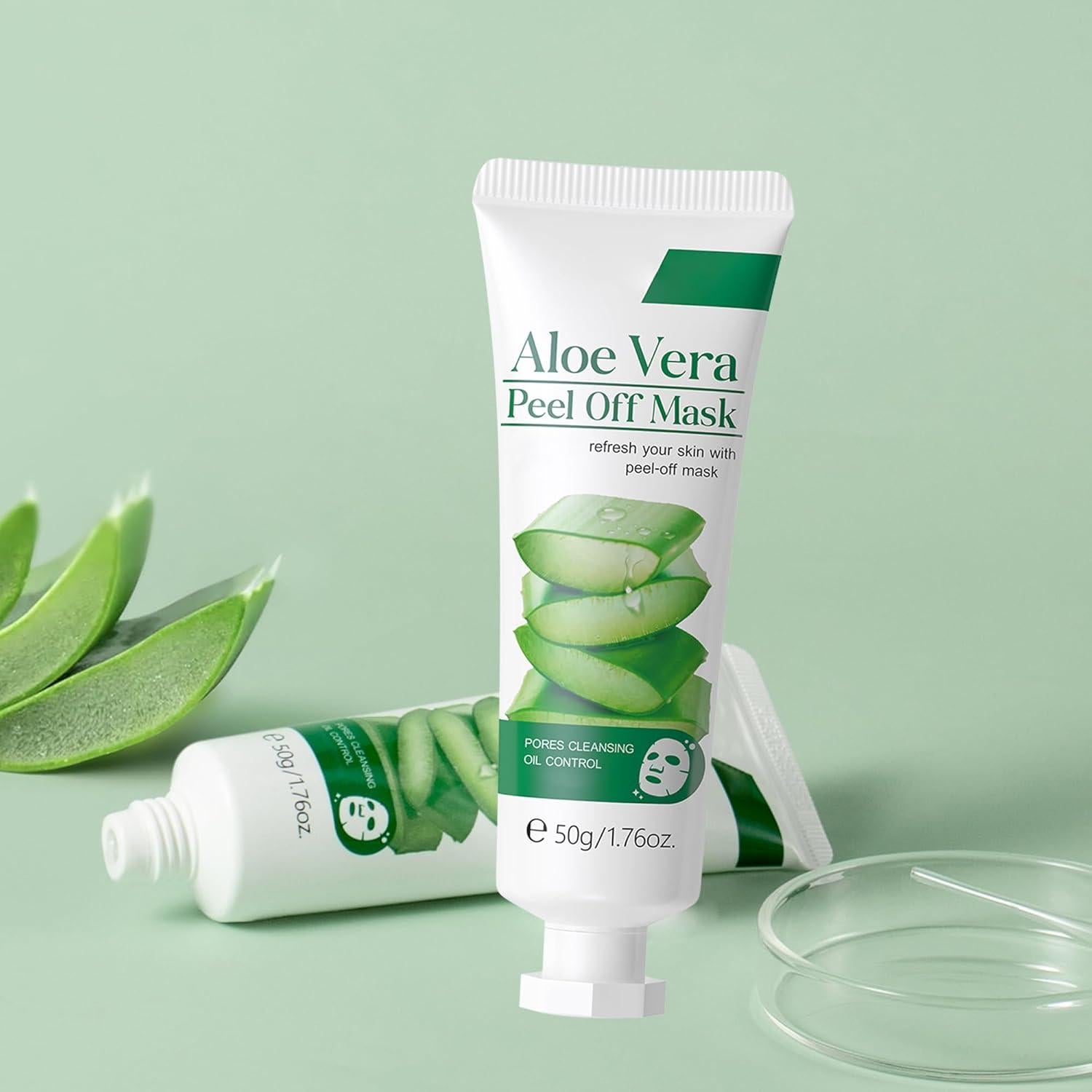 Mascarilla Peel Off de Gel Aloe Vera DLZZRS 50g Hidratante